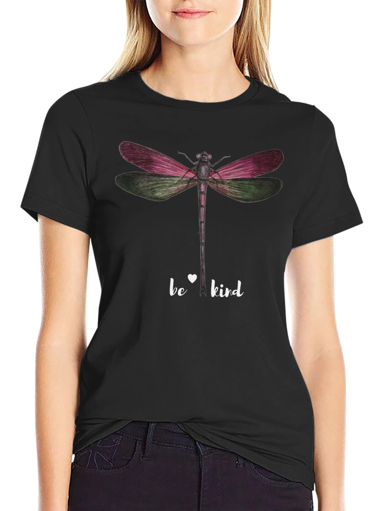 Be Kind Dragonfly Graphic T-Shirt