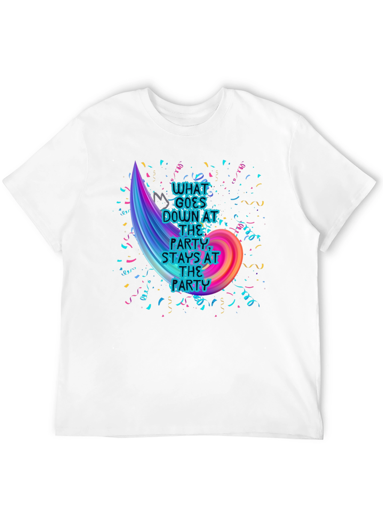 Party Slogan Graphic Tee