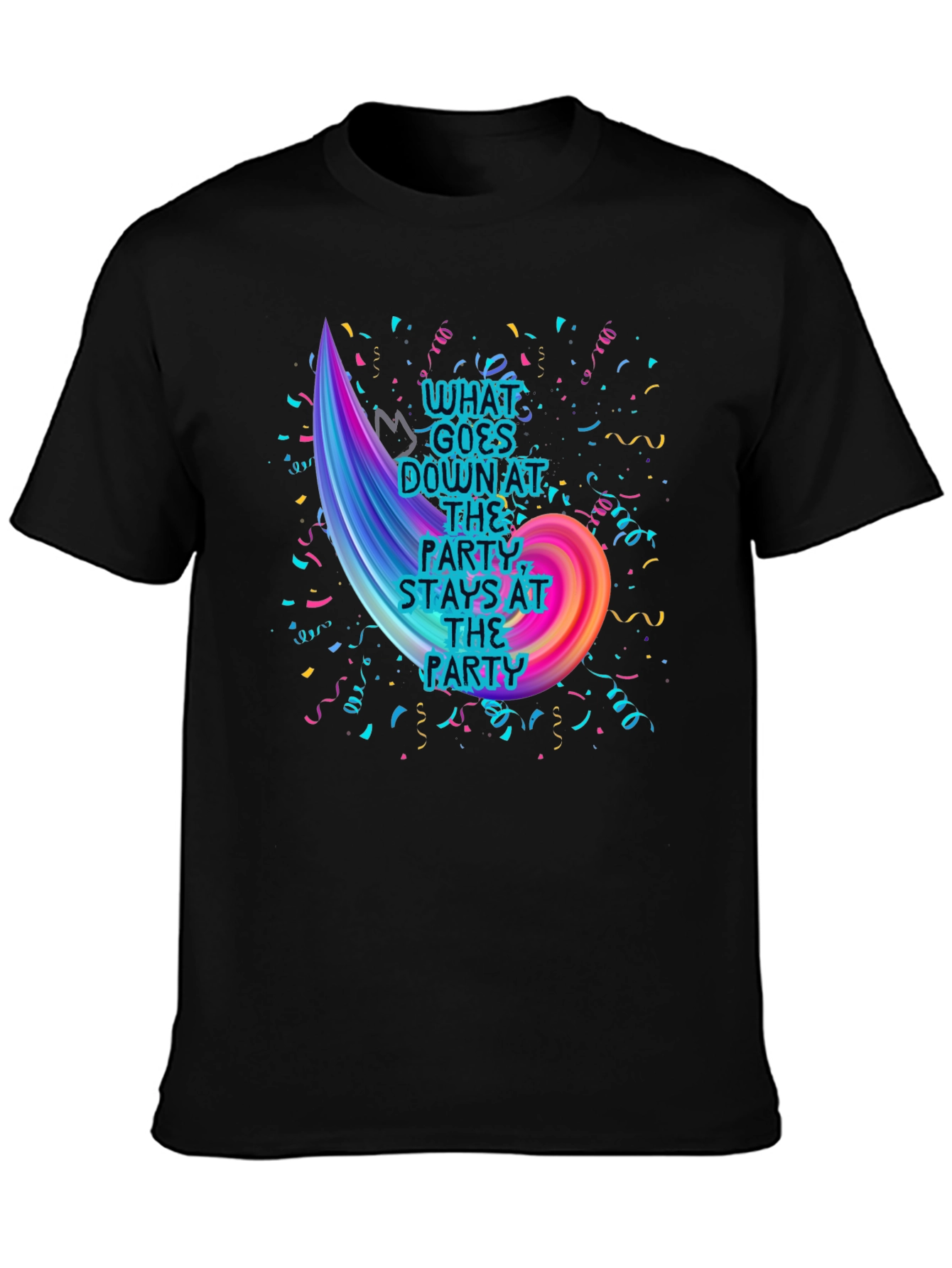 Party Slogan Graphic Tee