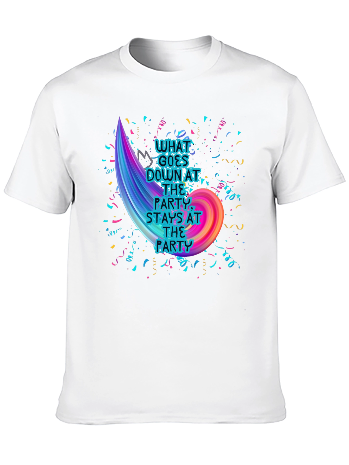 Party Slogan Graphic Tee