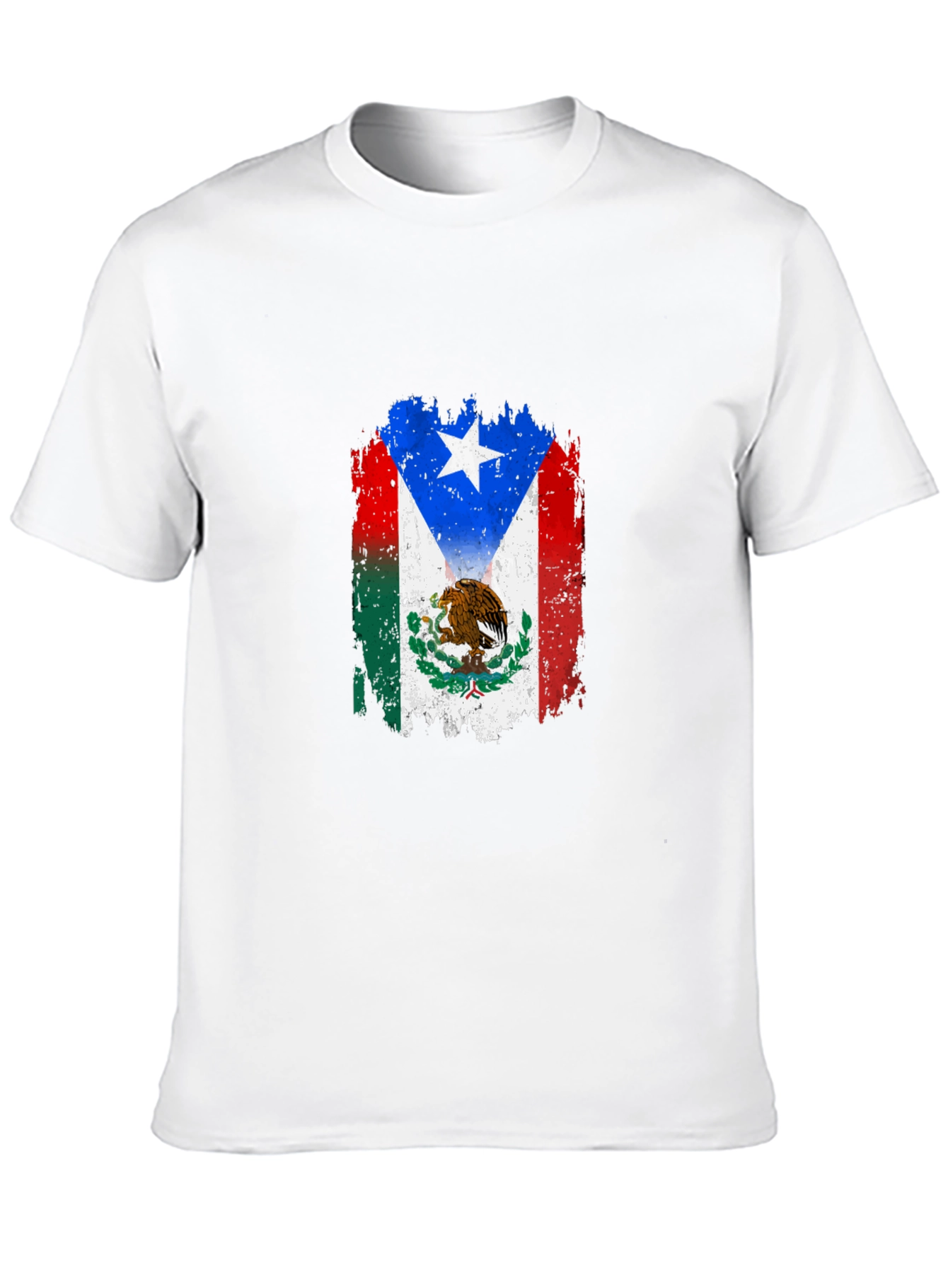 Puerto Rico Mexico Flag T-Shirt