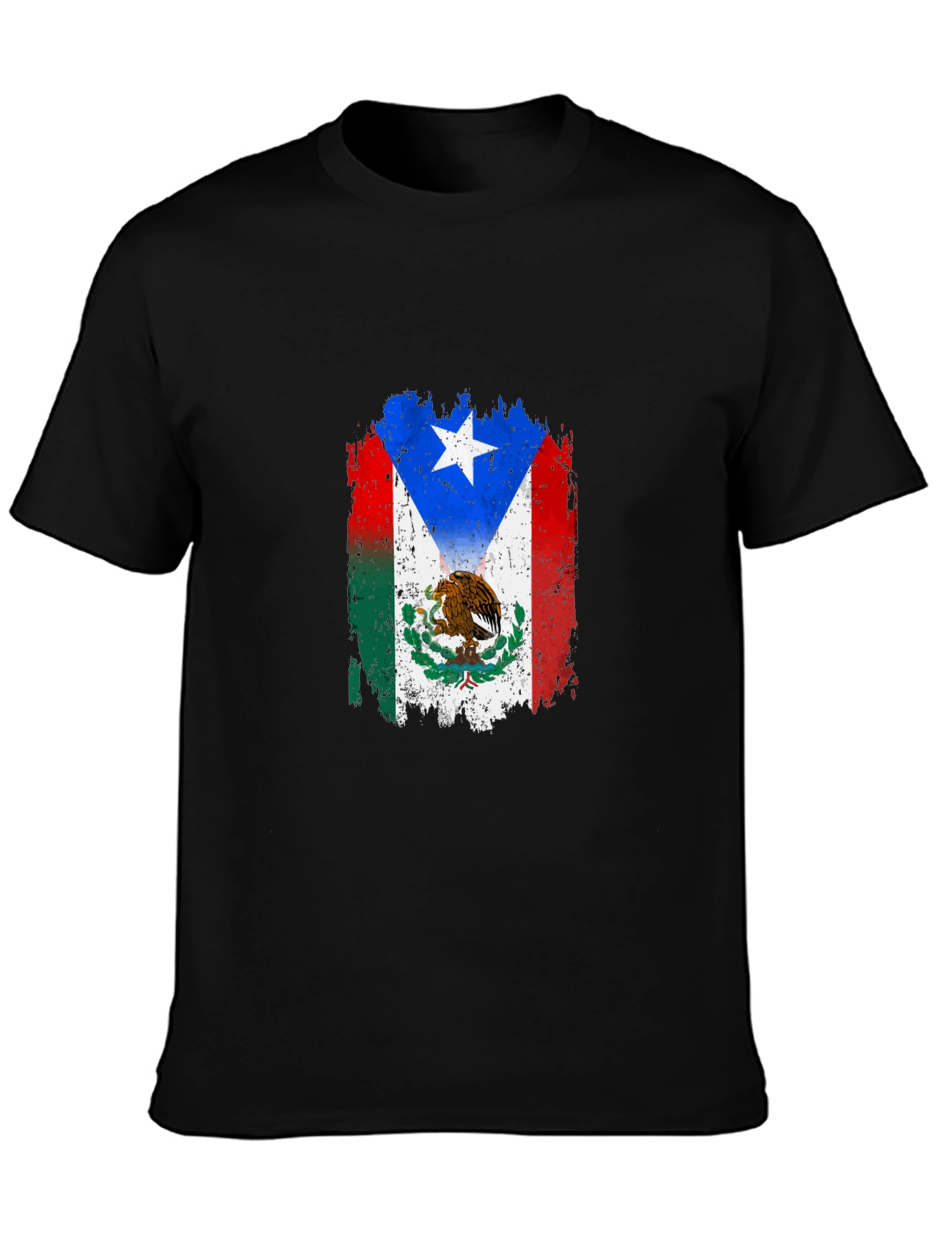 Puerto Rico Mexico Flag T-Shirt