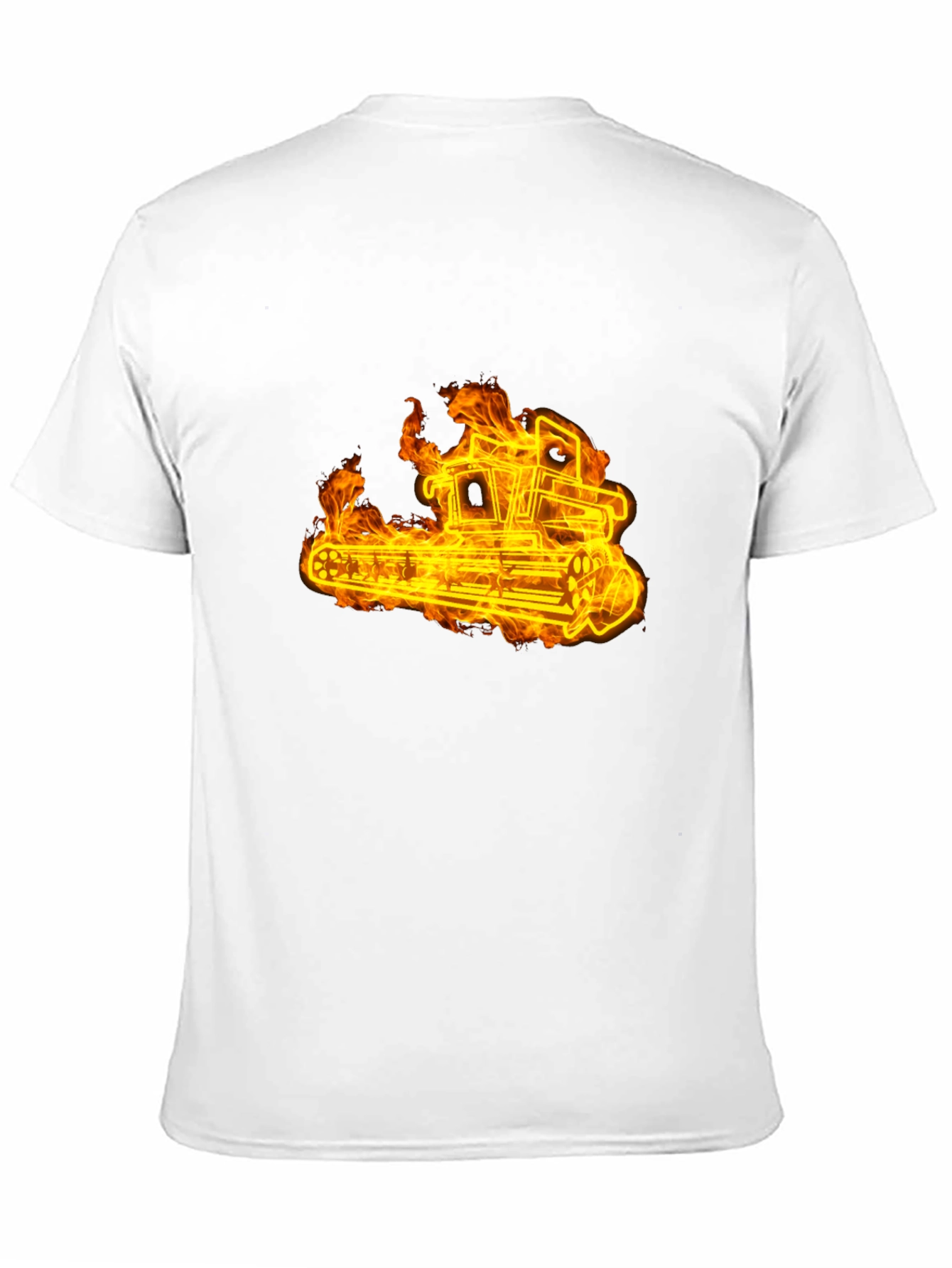 Fiery Tractor Black T-Shirt