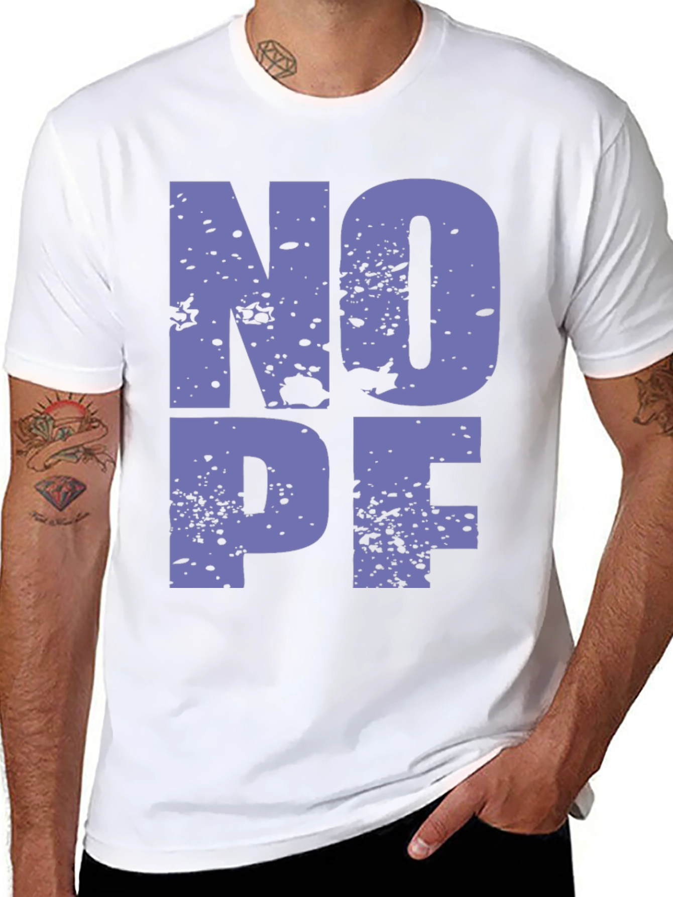 NOPE Funny Sarcastic Graphic T-Shirt