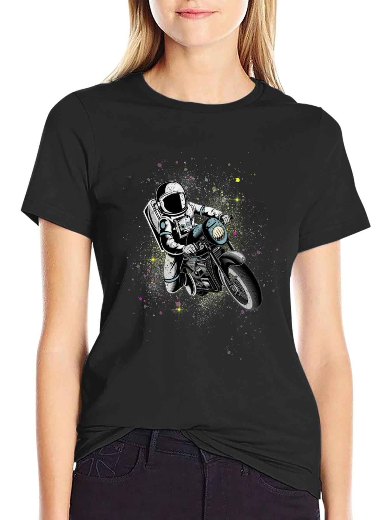 Astronaut Motorcycle Graphic Tee