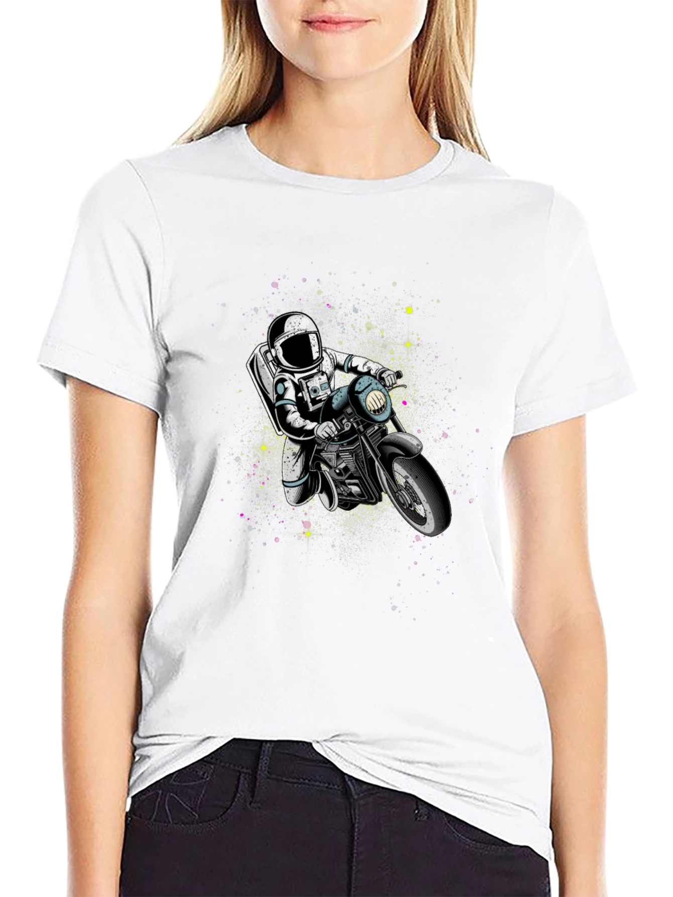 Astronaut Motorcycle Graphic Tee