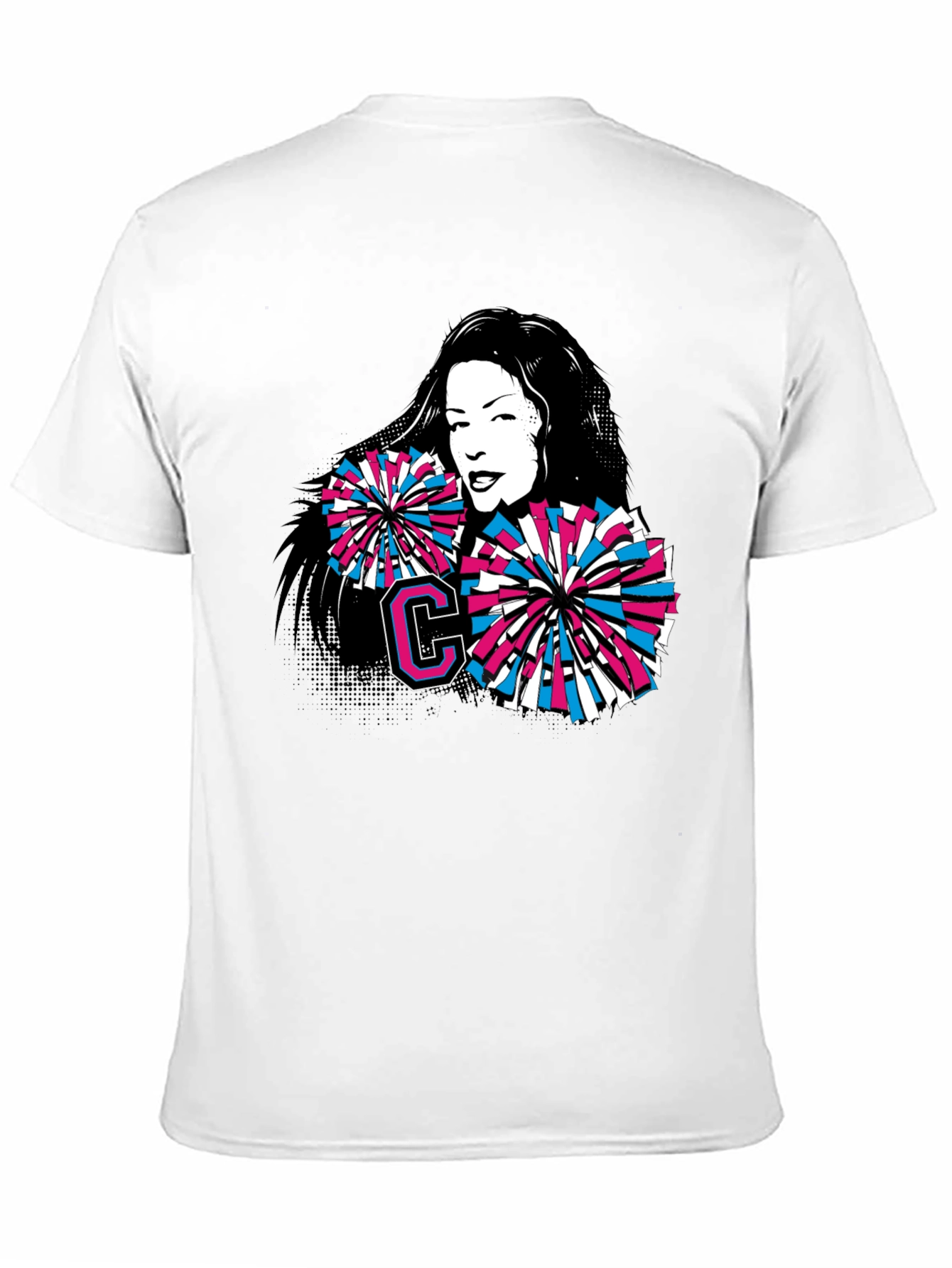Cheerleader Graphic Tee - Retro Style Comfort