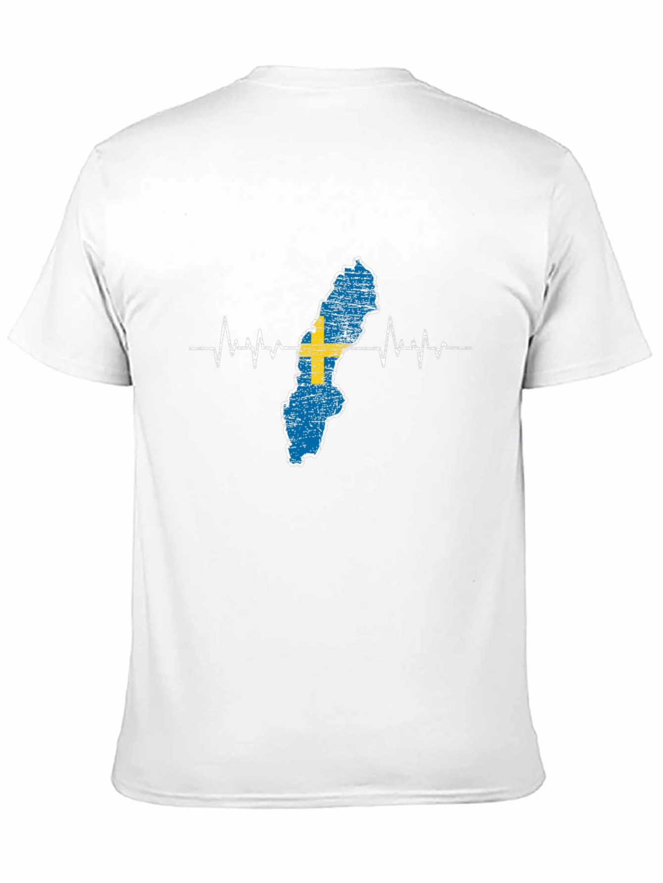Sweden Flag Heartbeat T-Shirt - Country Pride