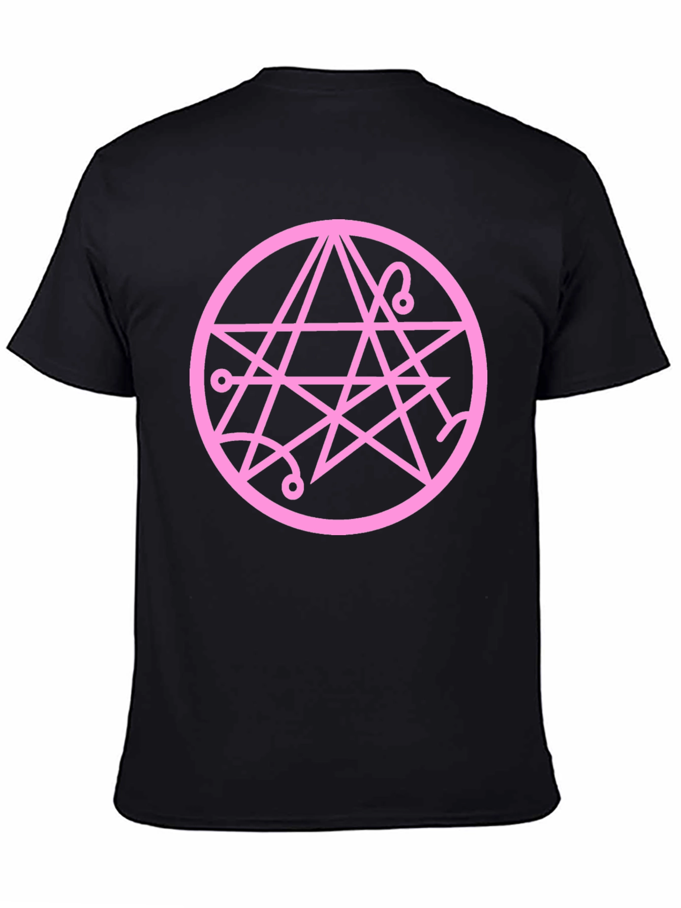 Occult Symbol Graphic Tee - Soft Black Cotton