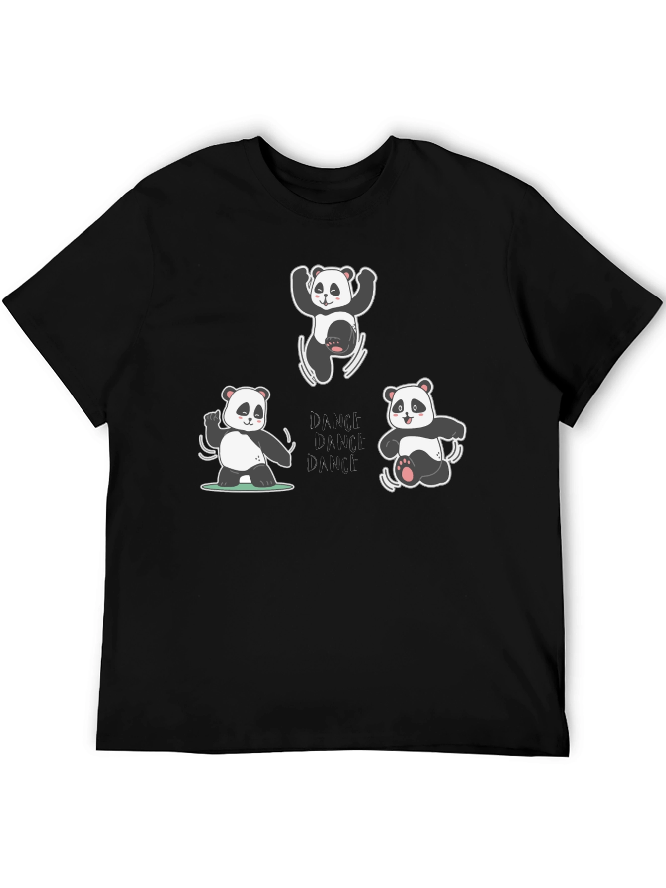 Dancing Panda Black T-Shirt