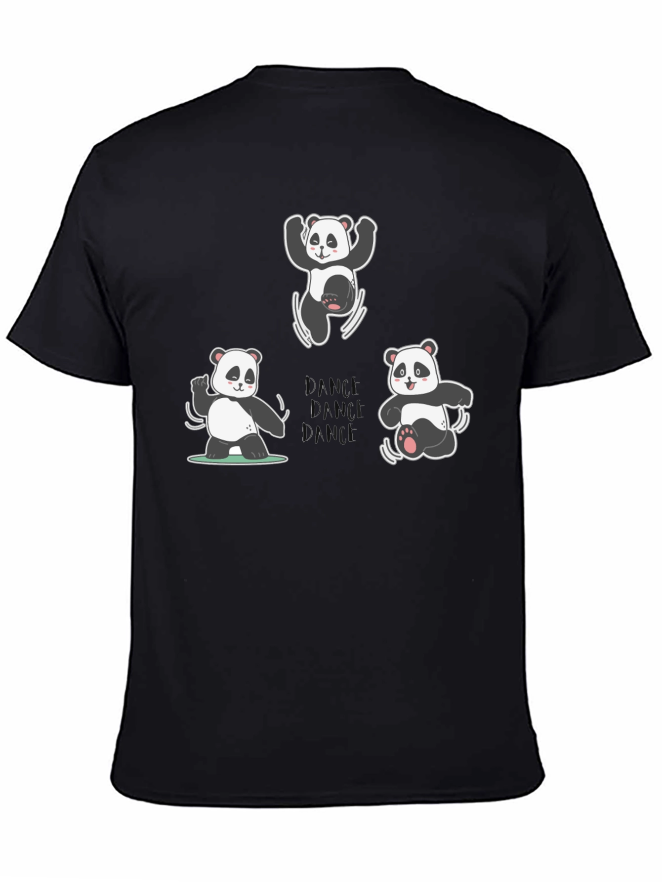 Dancing Panda Black T-Shirt