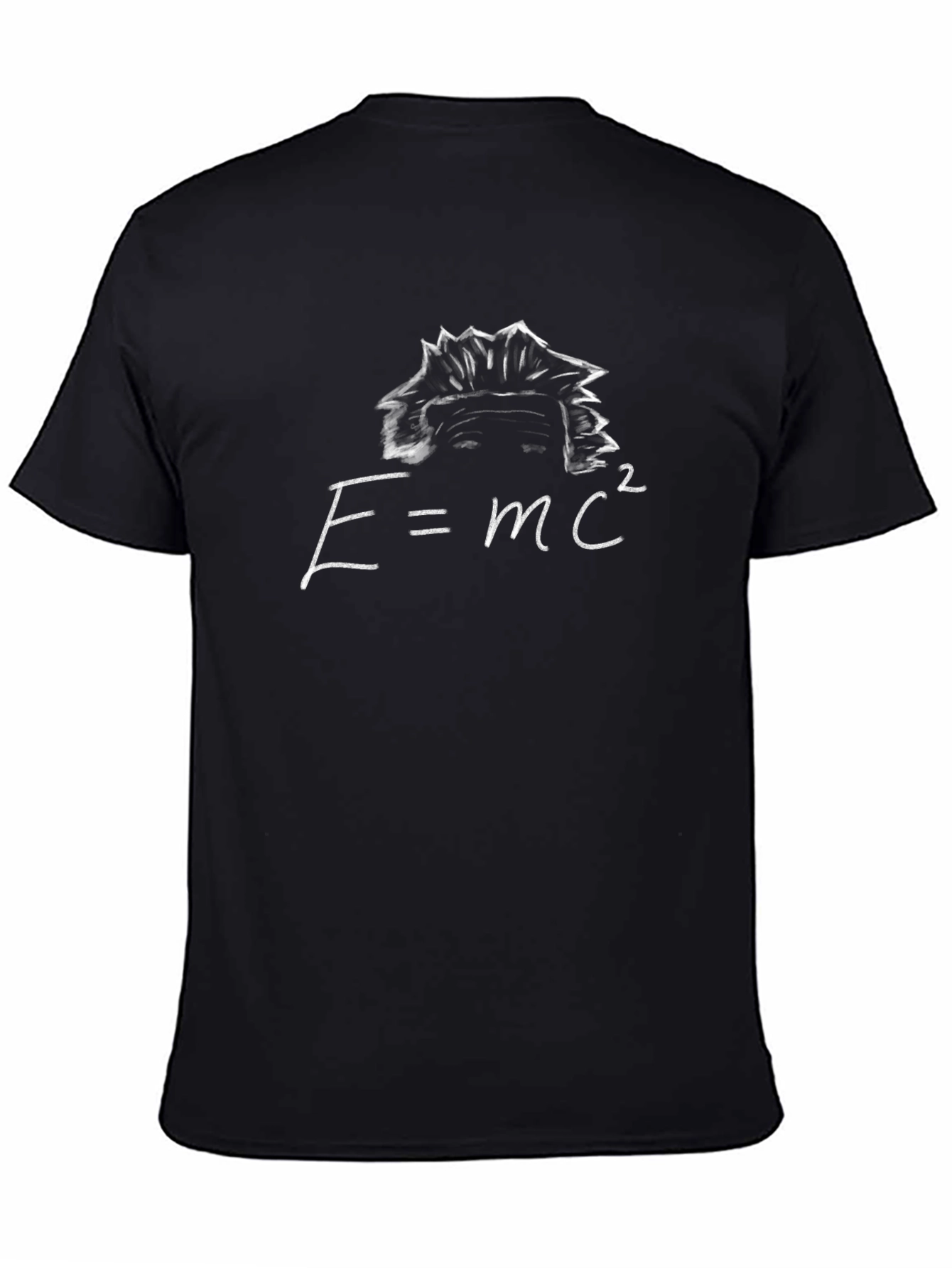 E=mc2 Einstein Graphic Tee - Black