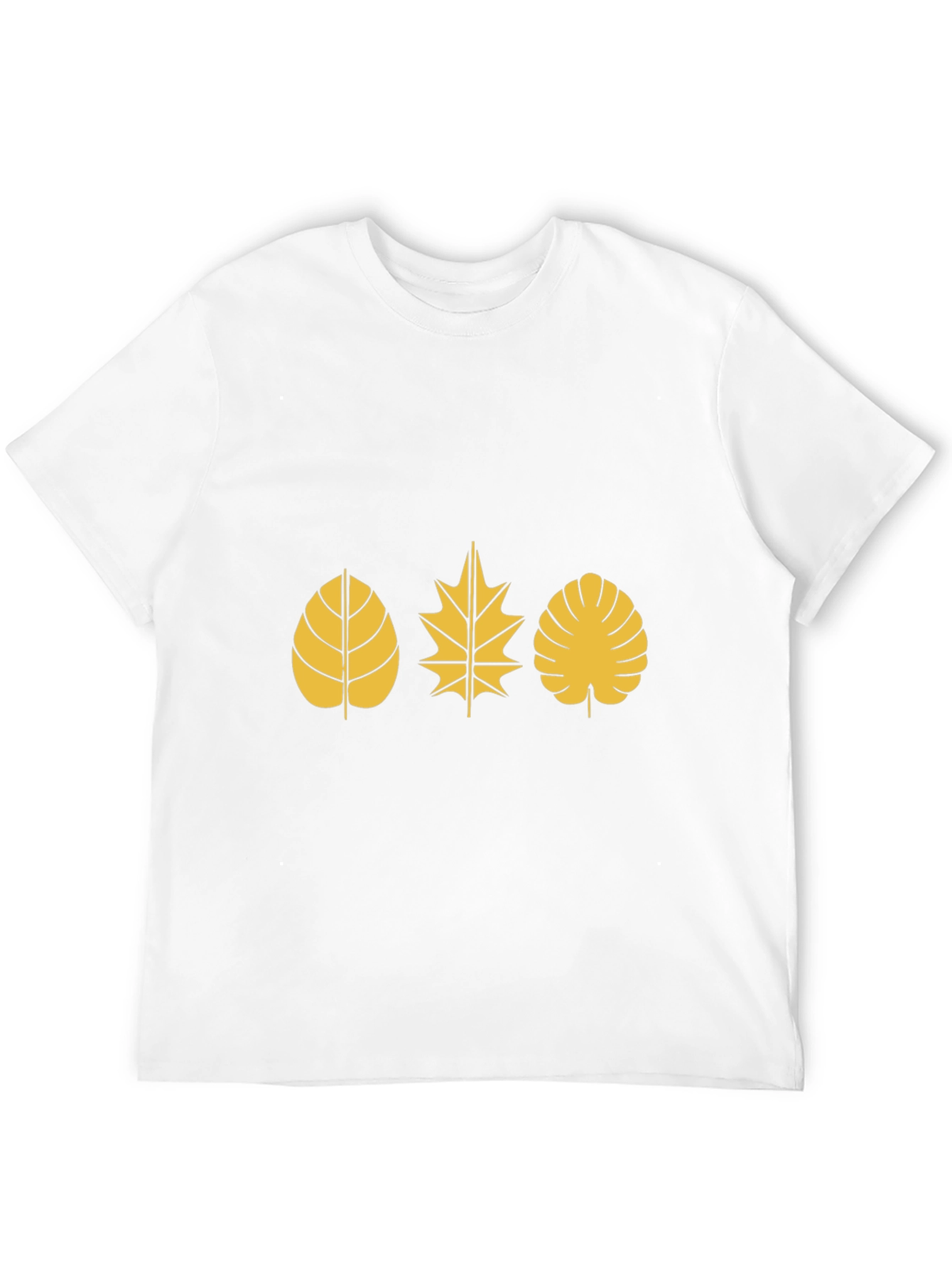 Nature Leaf Black T-Shirt