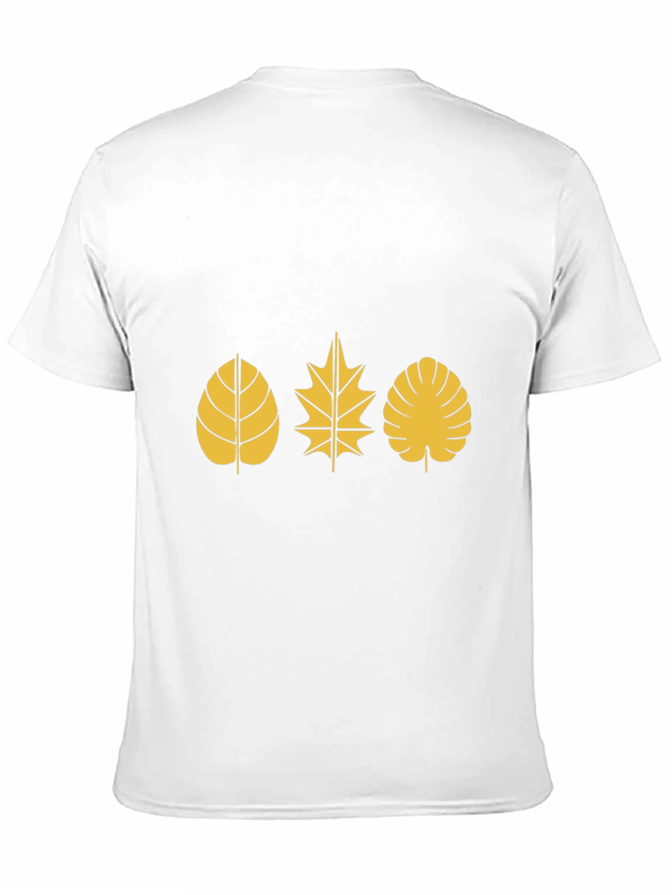 Nature Leaf Black T-Shirt