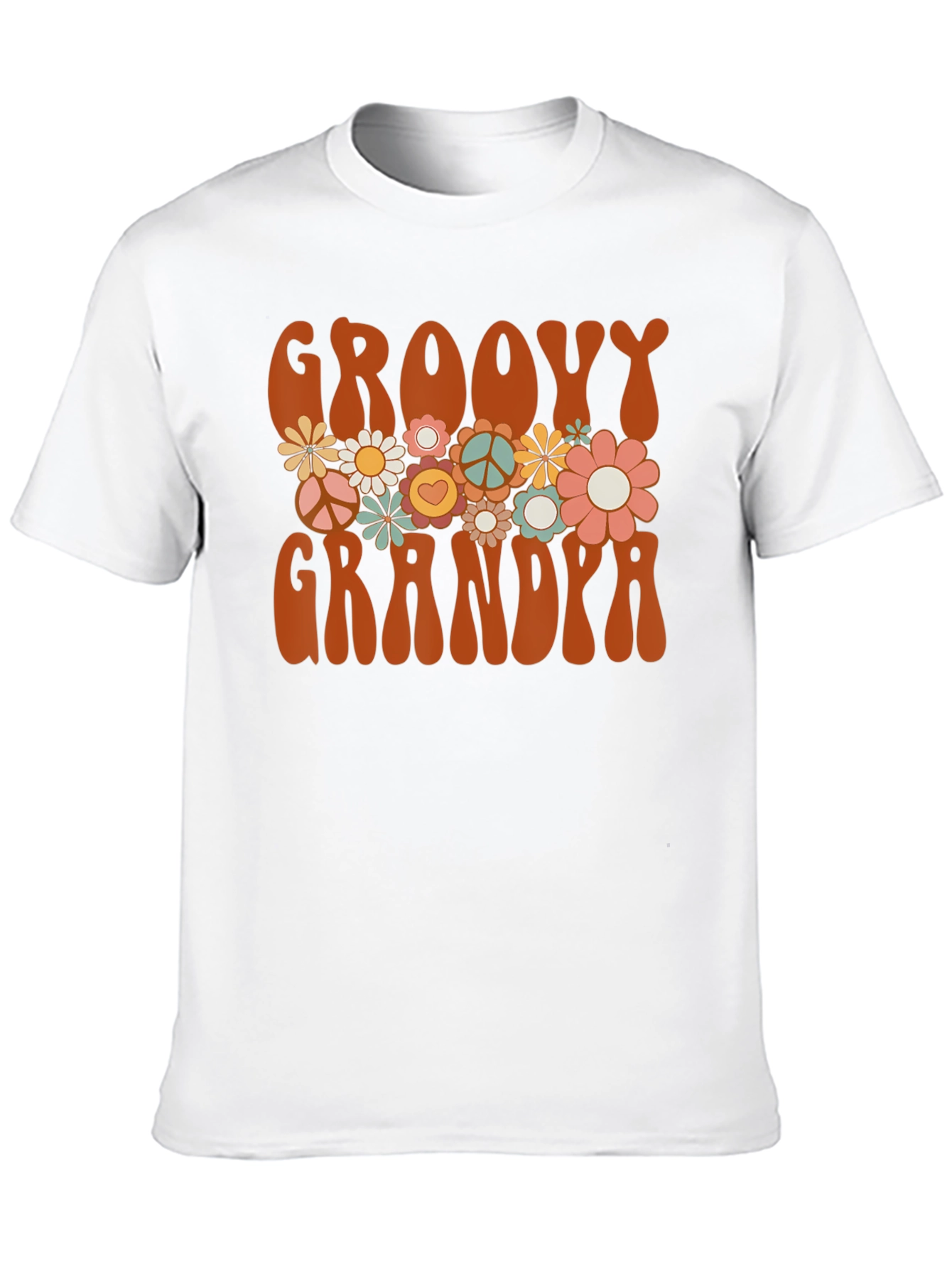 Groovy Grandma T-Shirt - Retro Flower Power Tee
