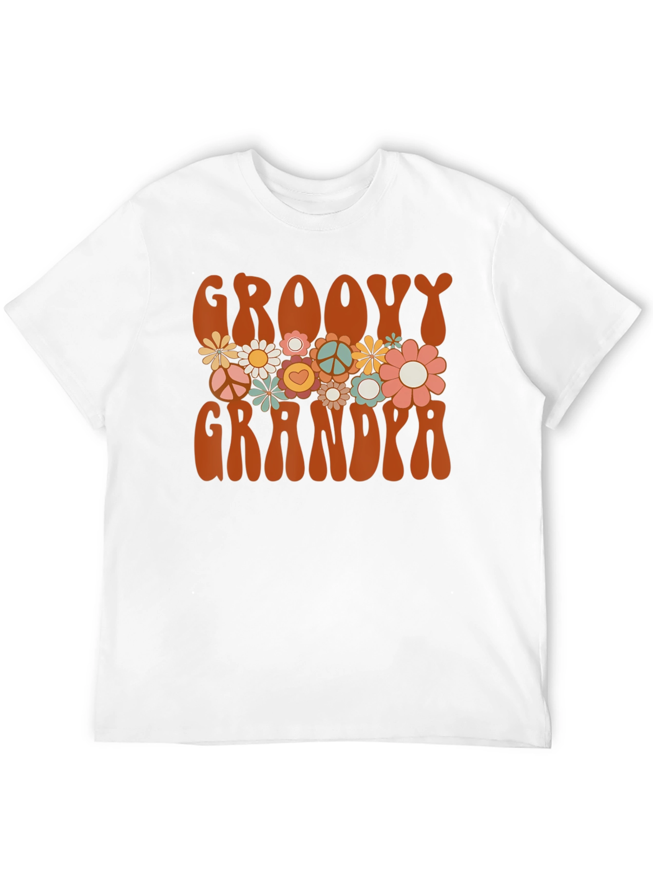 Groovy Grandma T-Shirt - Retro Flower Power Tee