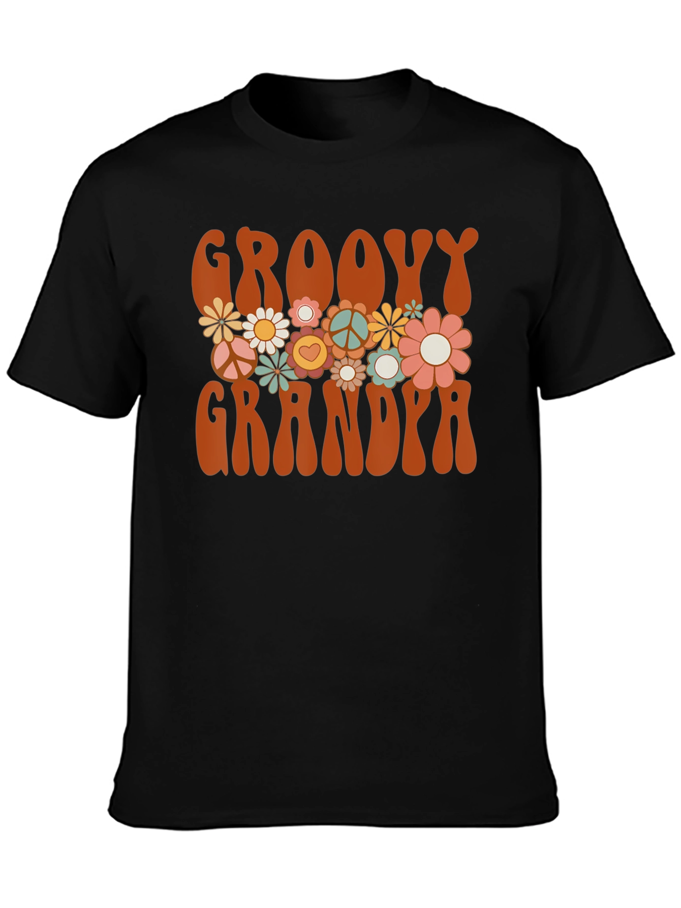 Groovy Grandma T-Shirt - Retro Flower Power Tee