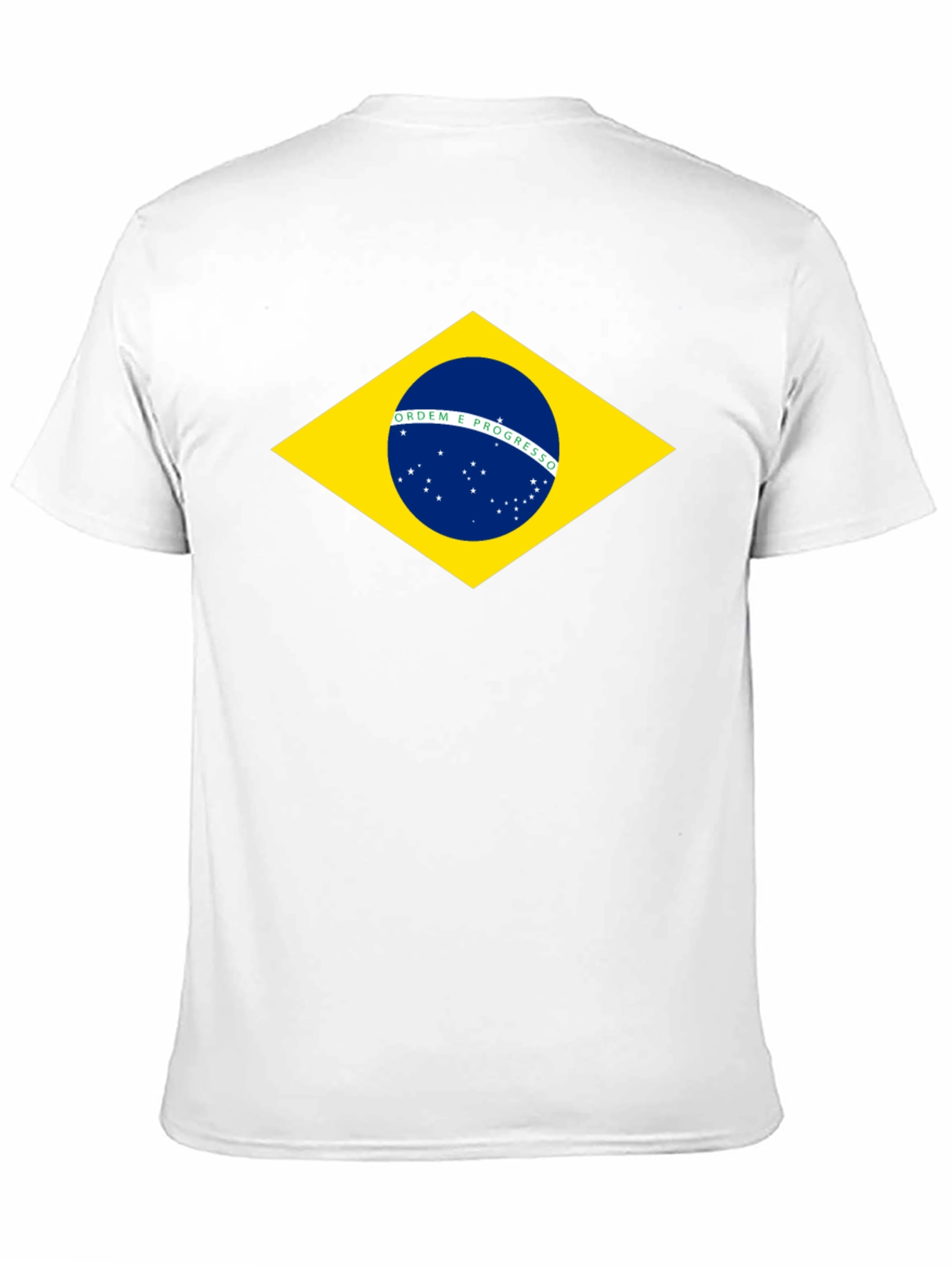 Brazil Flag Graphic Black T-Shirt