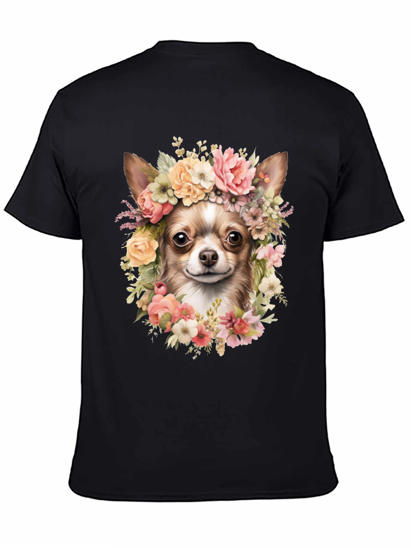Chihuahua Flower Crown T-Shirt - Cute Dog Tee