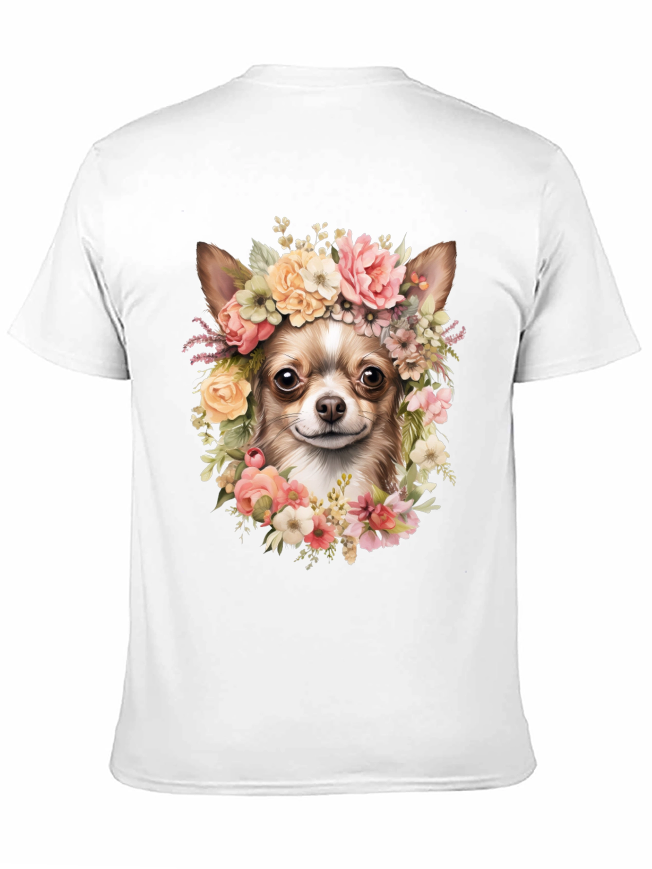 Chihuahua Flower Crown T-Shirt - Cute Dog Tee