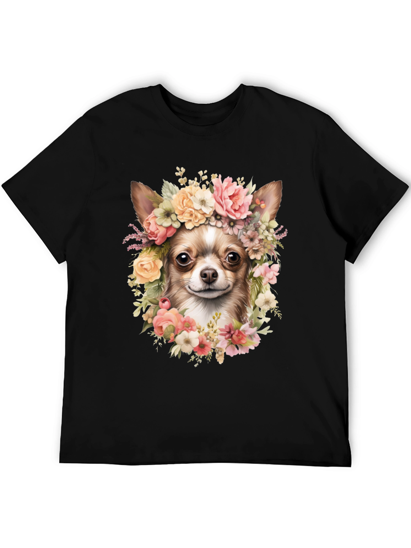 Chihuahua Flower Crown T-Shirt - Cute Dog Tee