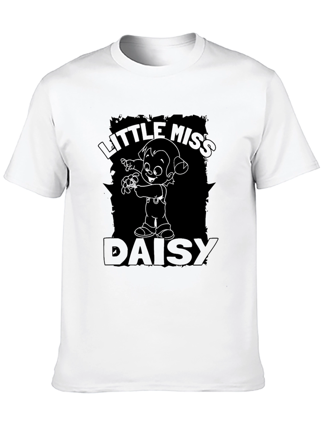 Little Miss Daisy Black T-Shirt