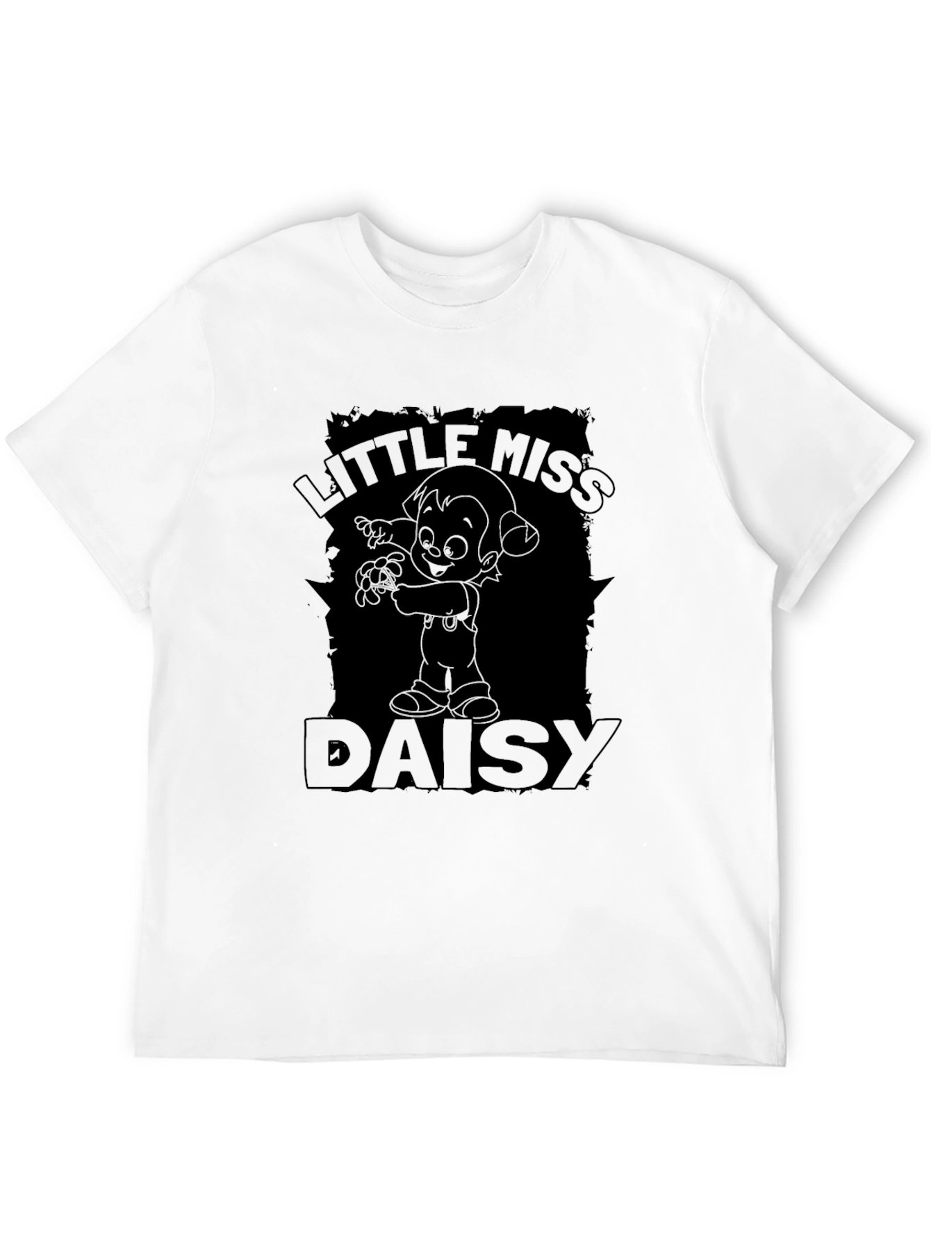 Little Miss Daisy Black T-Shirt