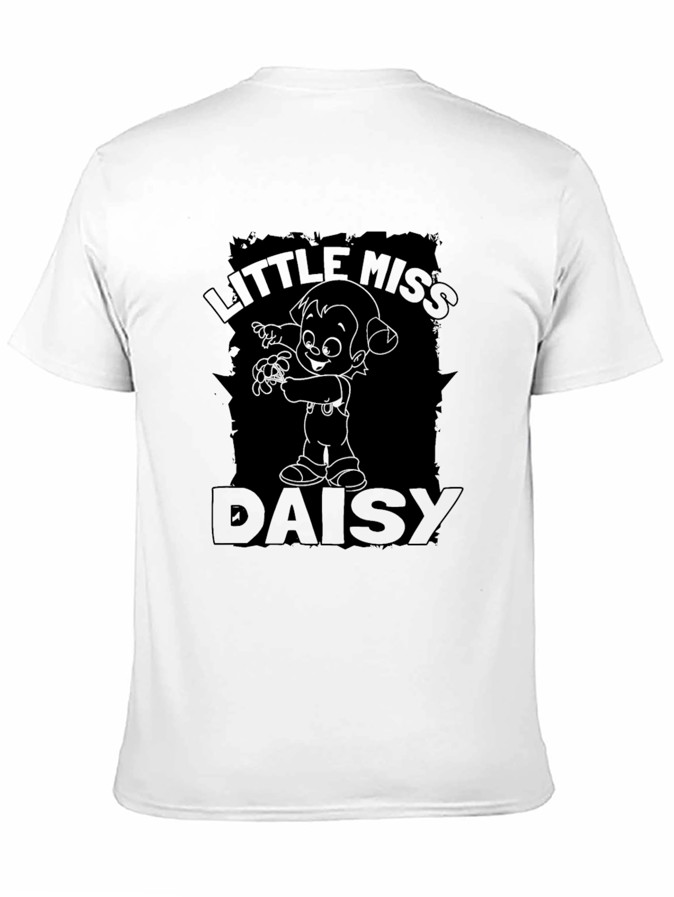 Little Miss Daisy Black T-Shirt