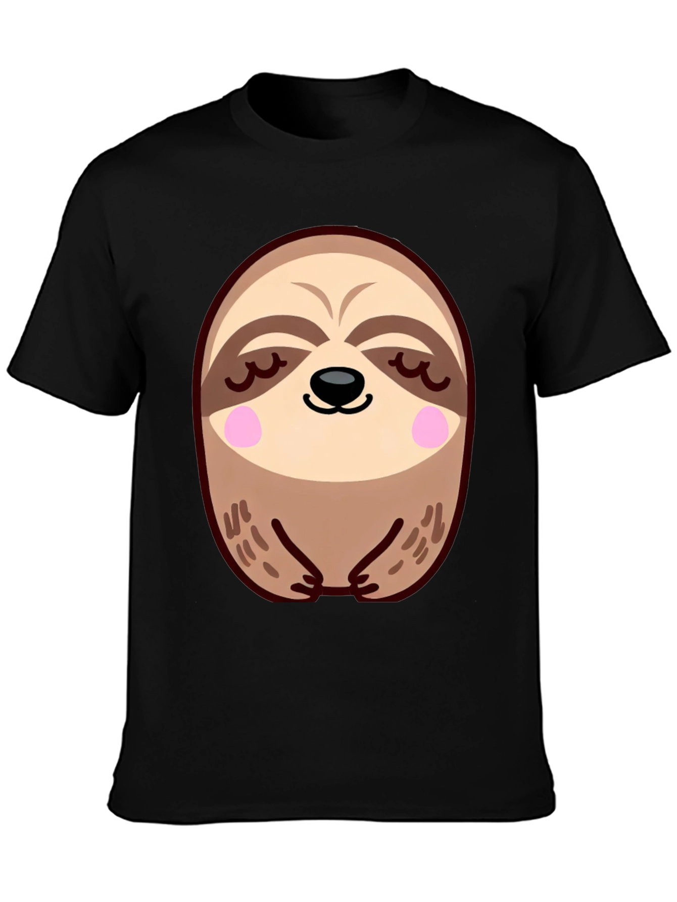 Cute Sloth Graphic Tee - Relaxed Comfort