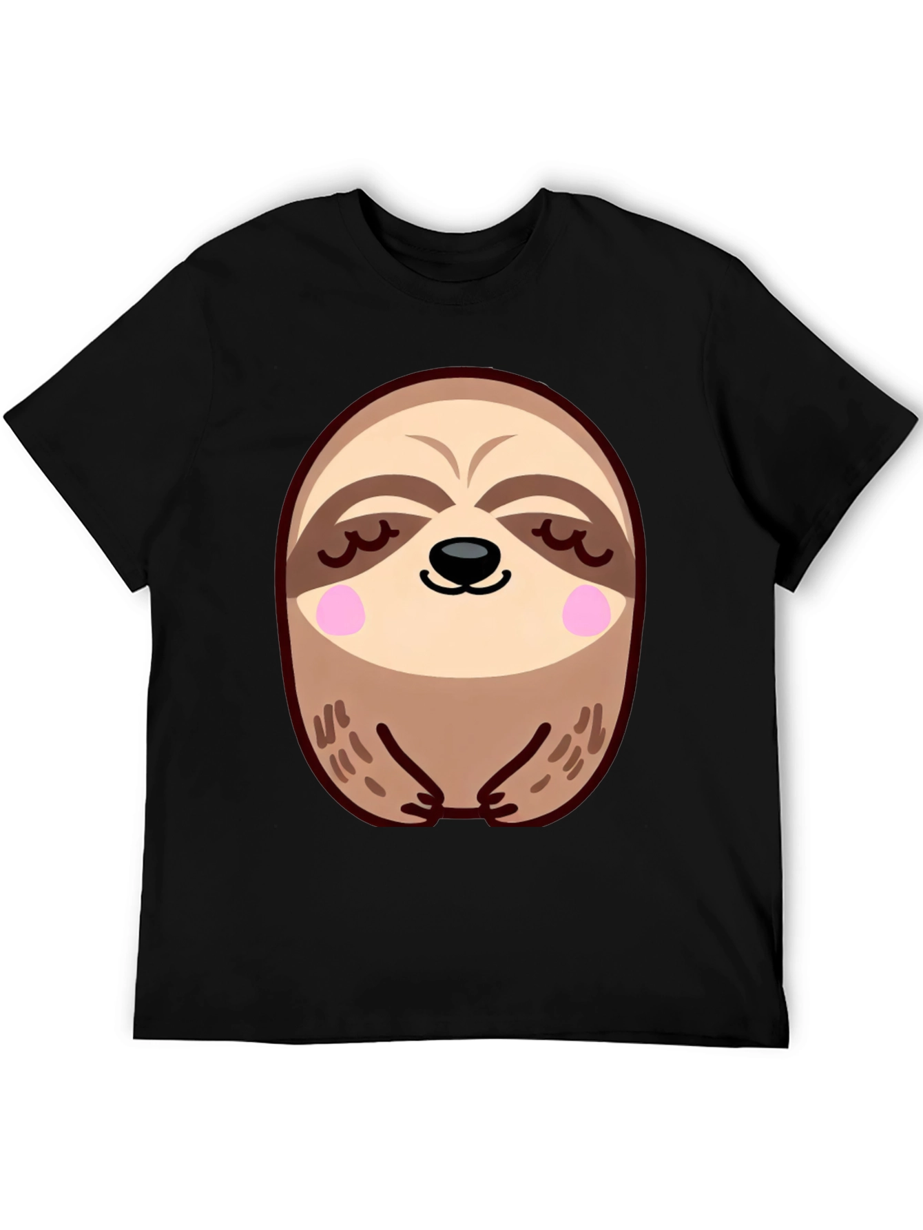 Cute Sloth Graphic Tee - Relaxed Comfort