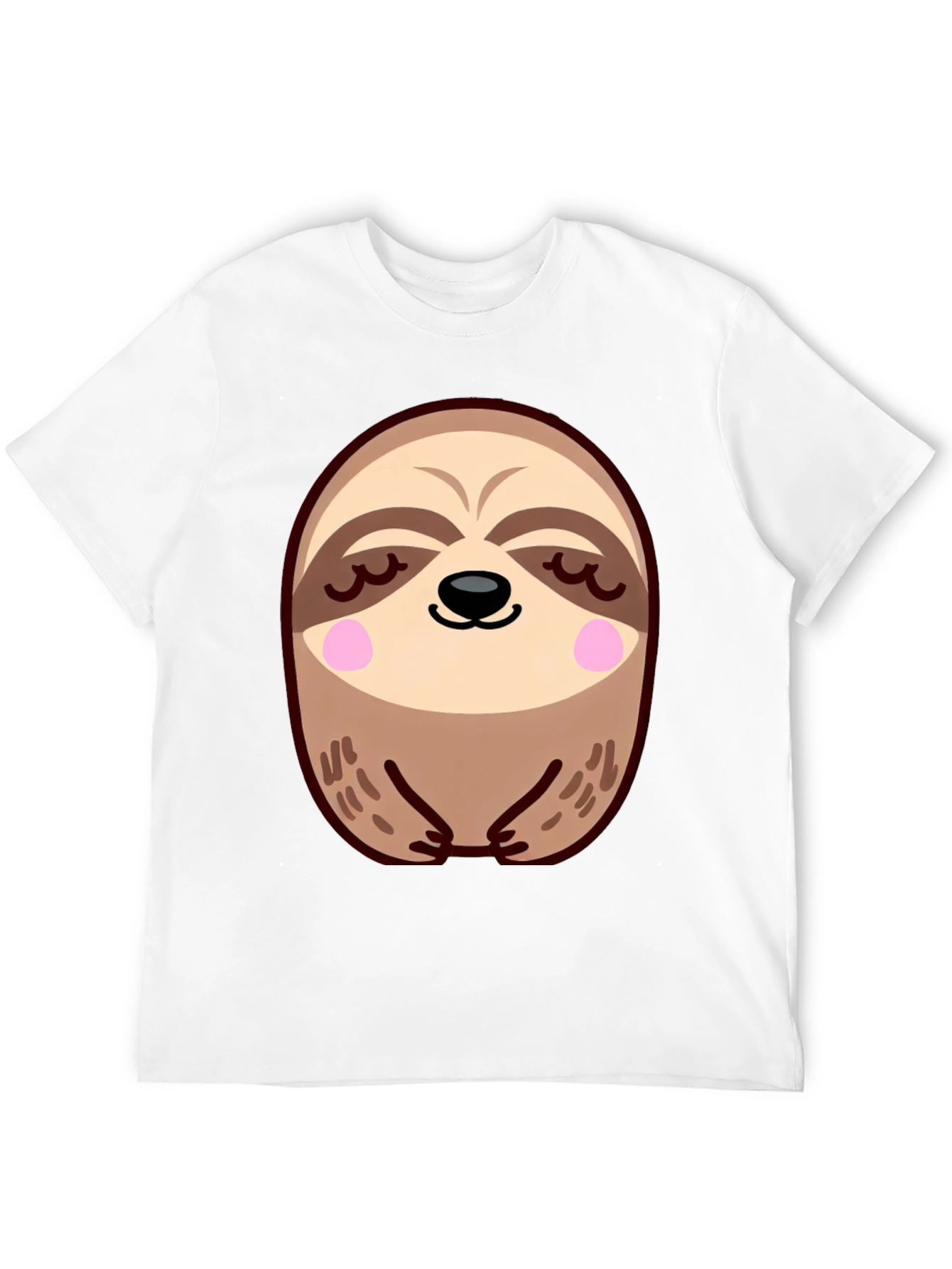 Cute Sloth Graphic Tee - Relaxed Comfort