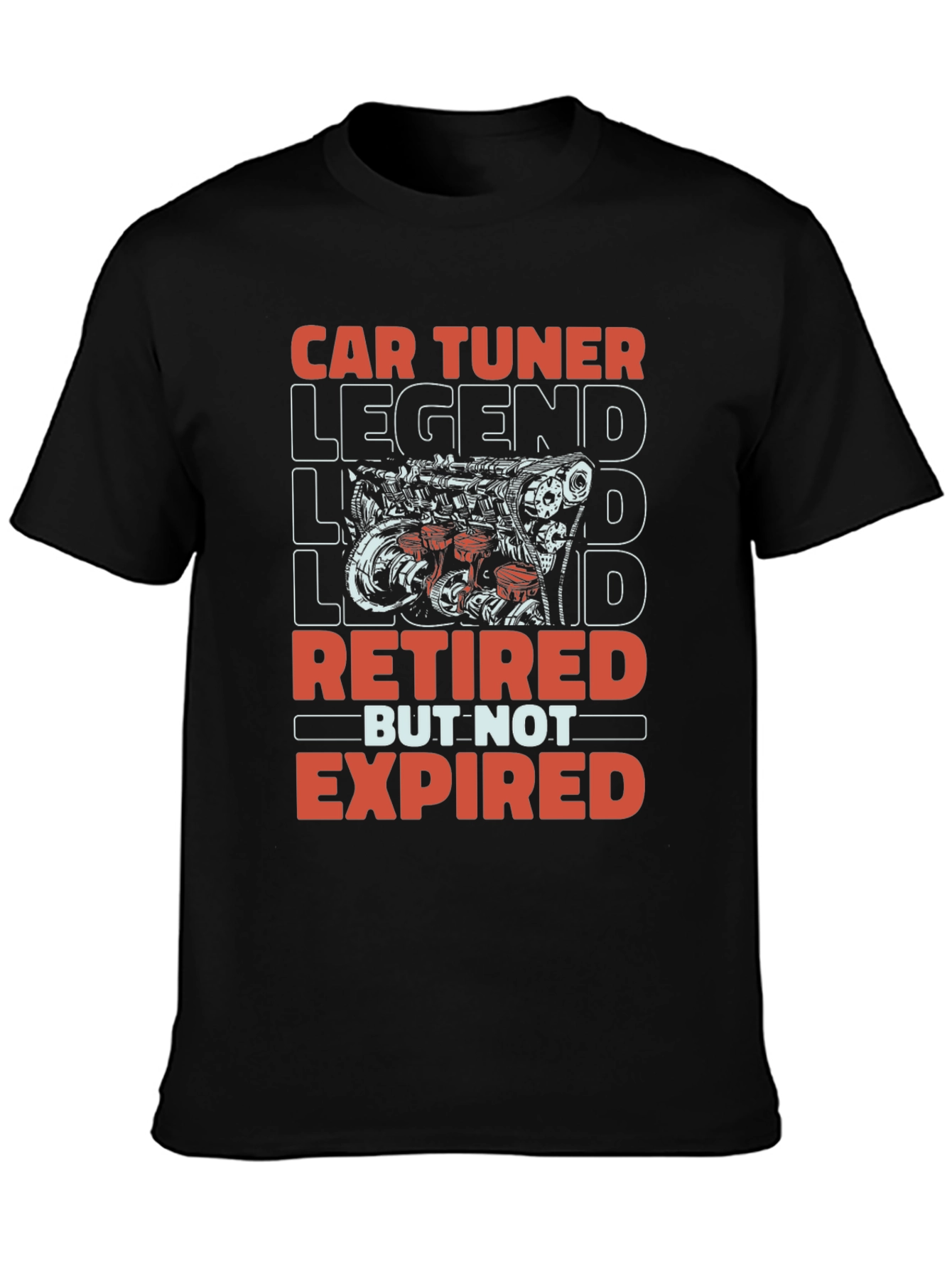 Car Tuner Legend Retired Graphic T-Shirt