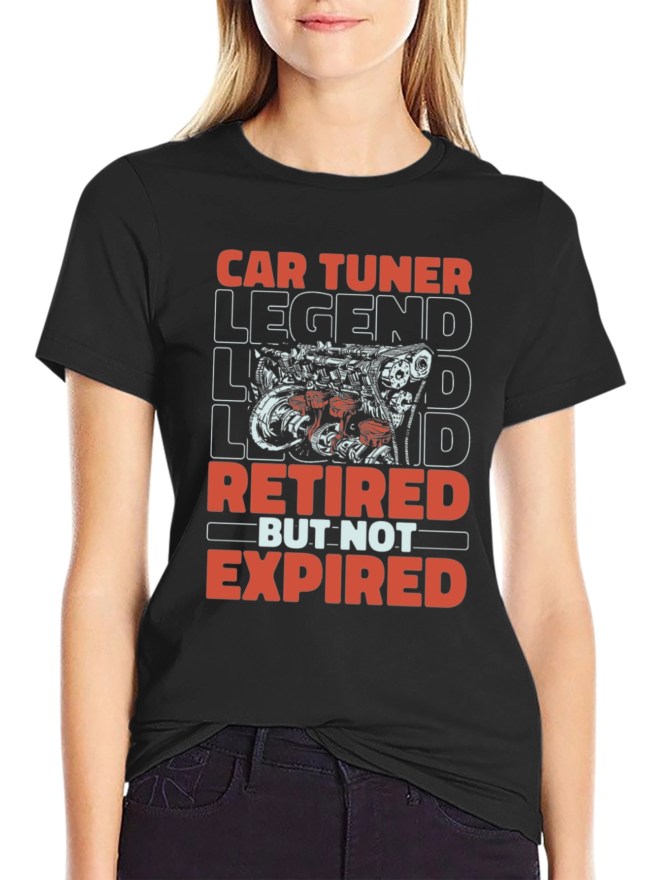 Car Tuner Legend Retired Graphic T-Shirt