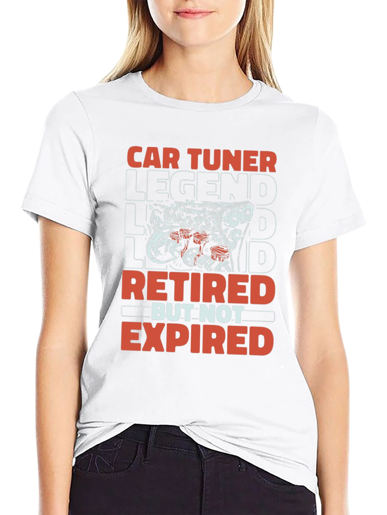 Car Tuner Legend Retired Graphic T-Shirt