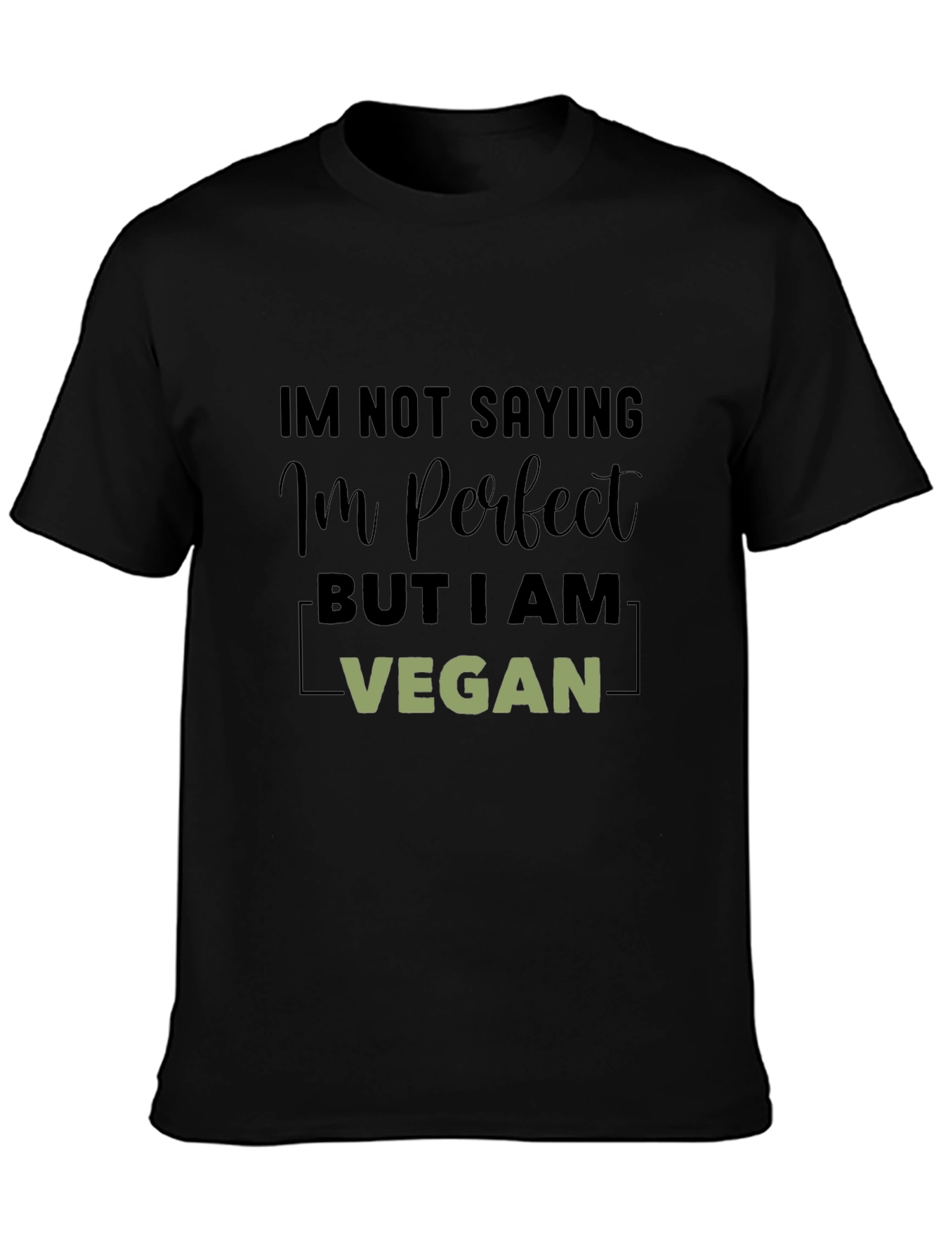 Vegan Perfection Black T-Shirt