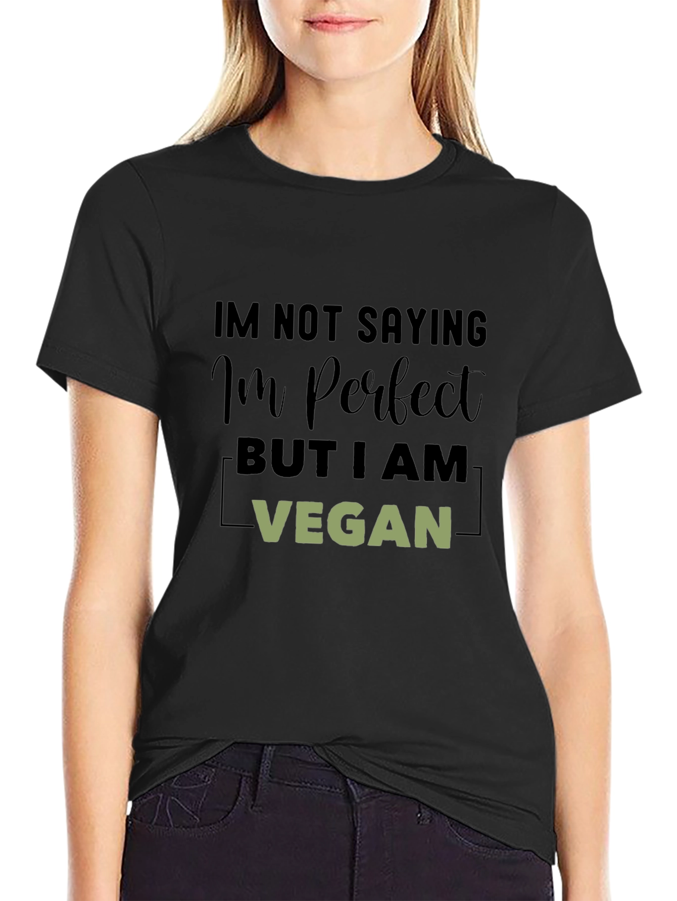 Vegan Perfection Black T-Shirt