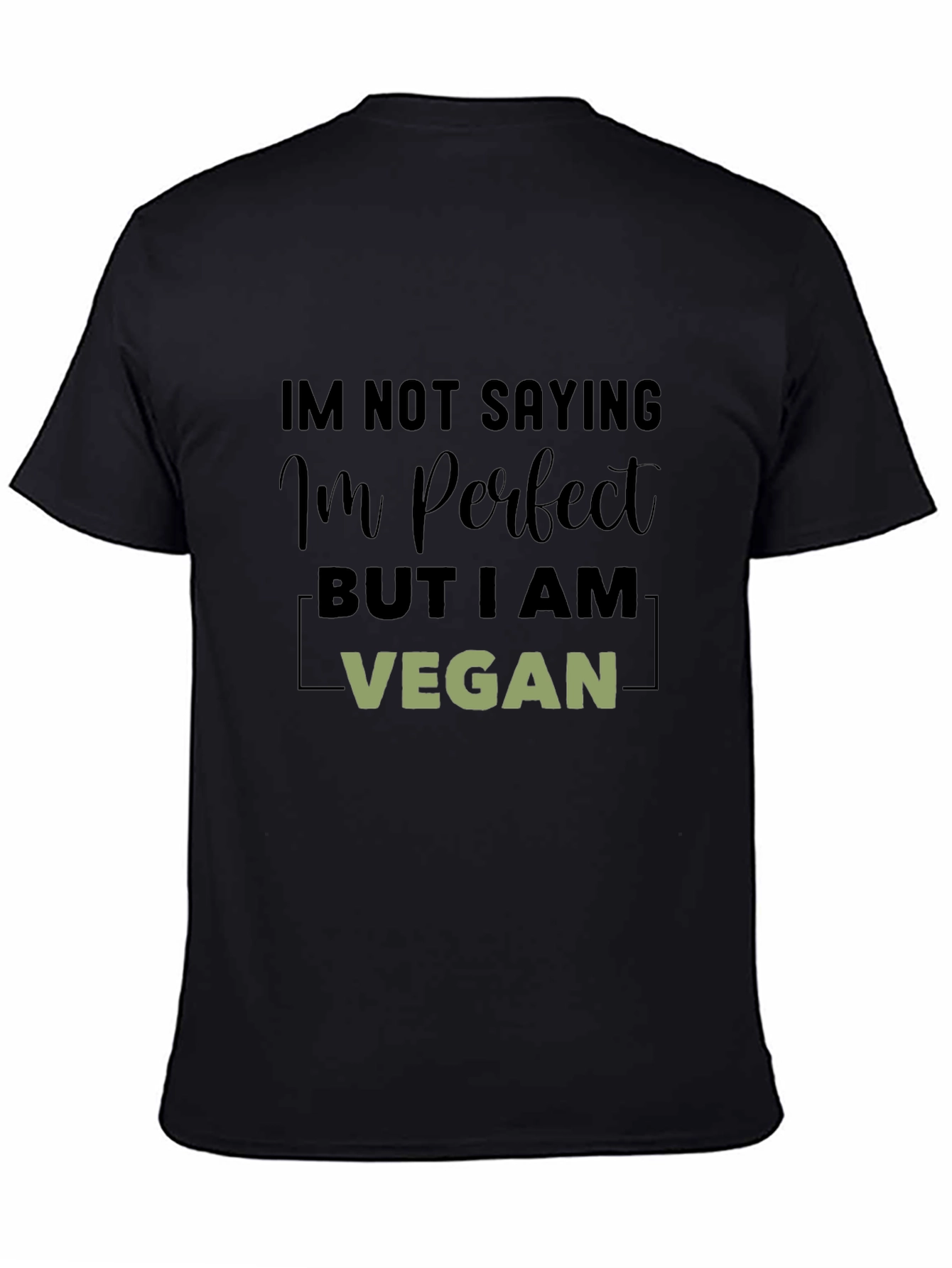 Vegan Perfection Black T-Shirt