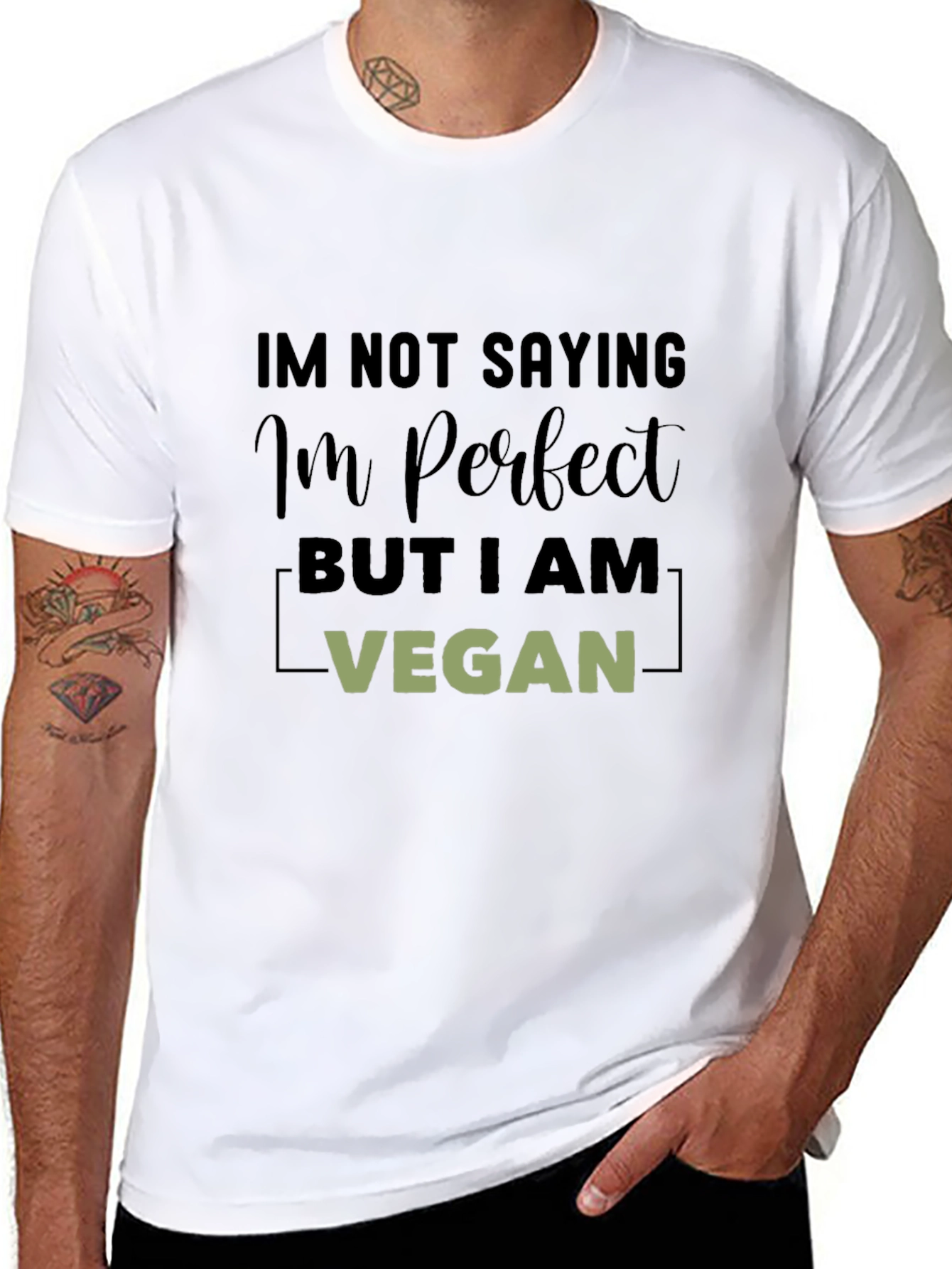 Vegan Perfection Black T-Shirt