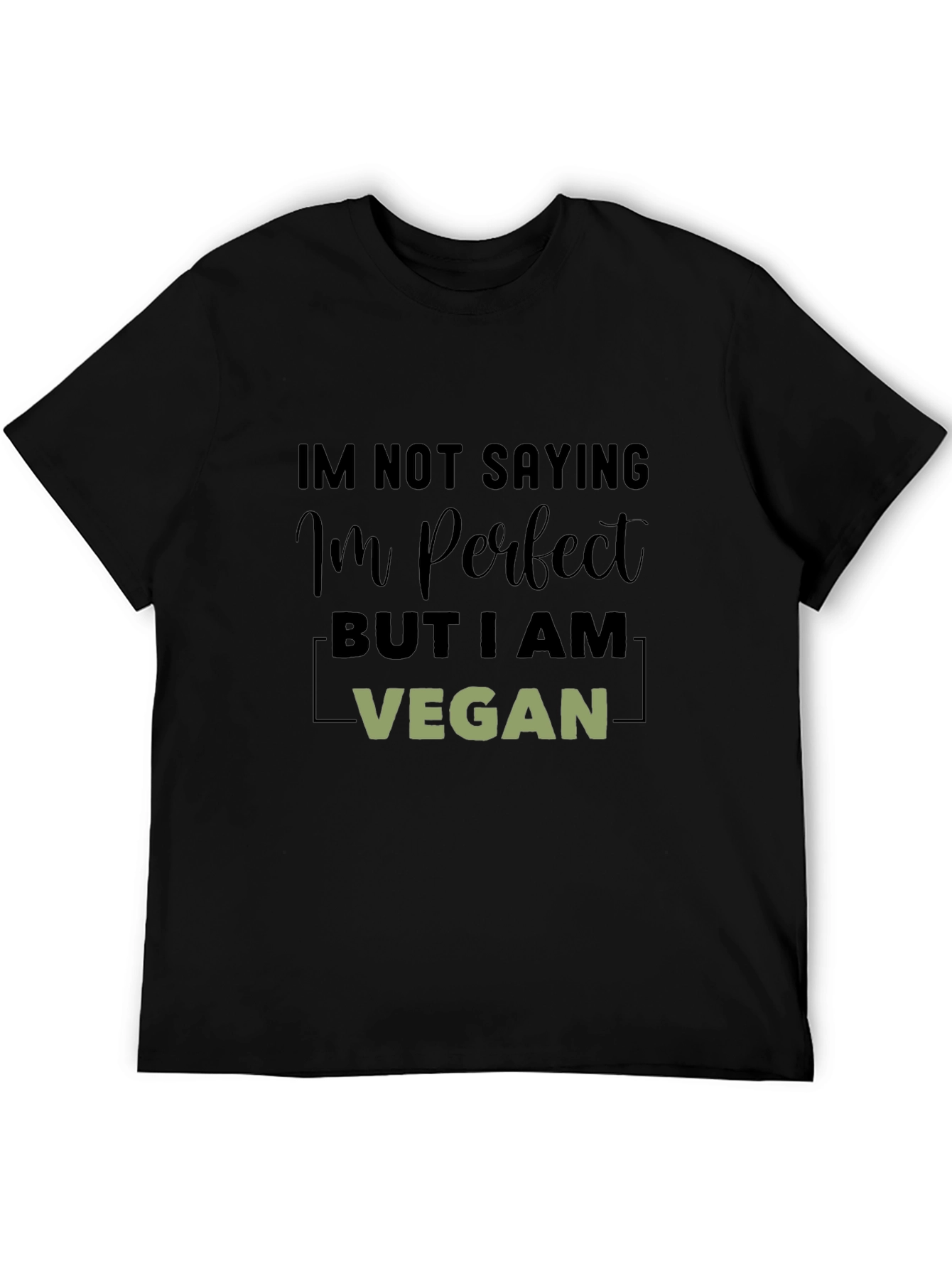Vegan Perfection Black T-Shirt