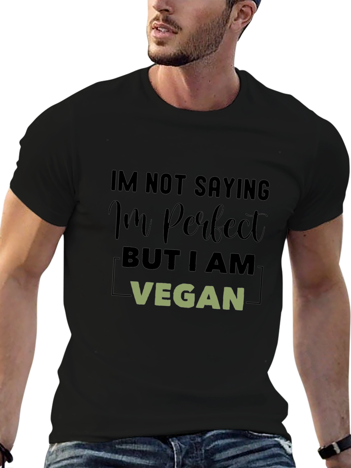 Vegan Perfection Black T-Shirt