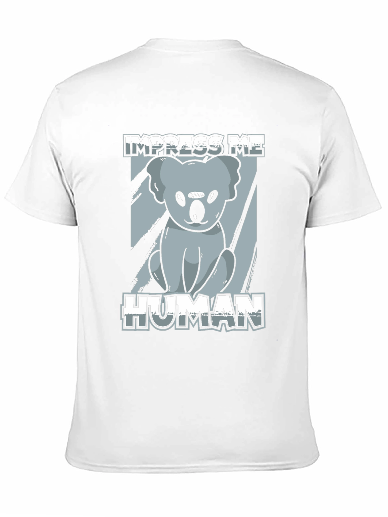Impress Me Human Koala Bear Graphic Tee - Black