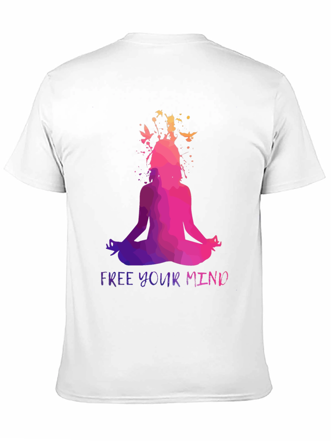 Free Your Mind Yoga T-Shirt - Meditating Silhouette