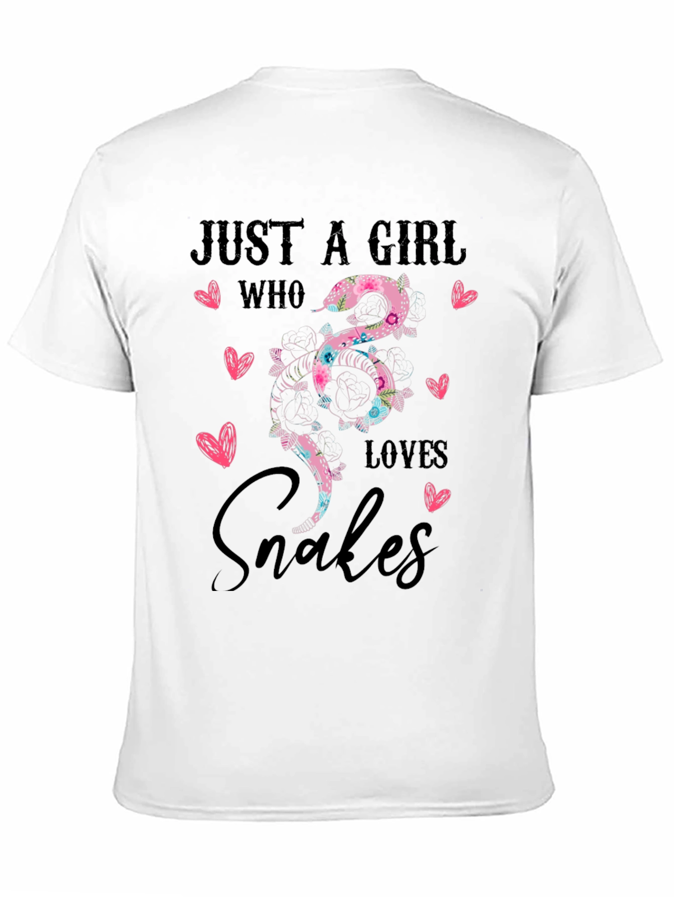 Just a Girl Who Loves Snakes Graphic T-Shirt