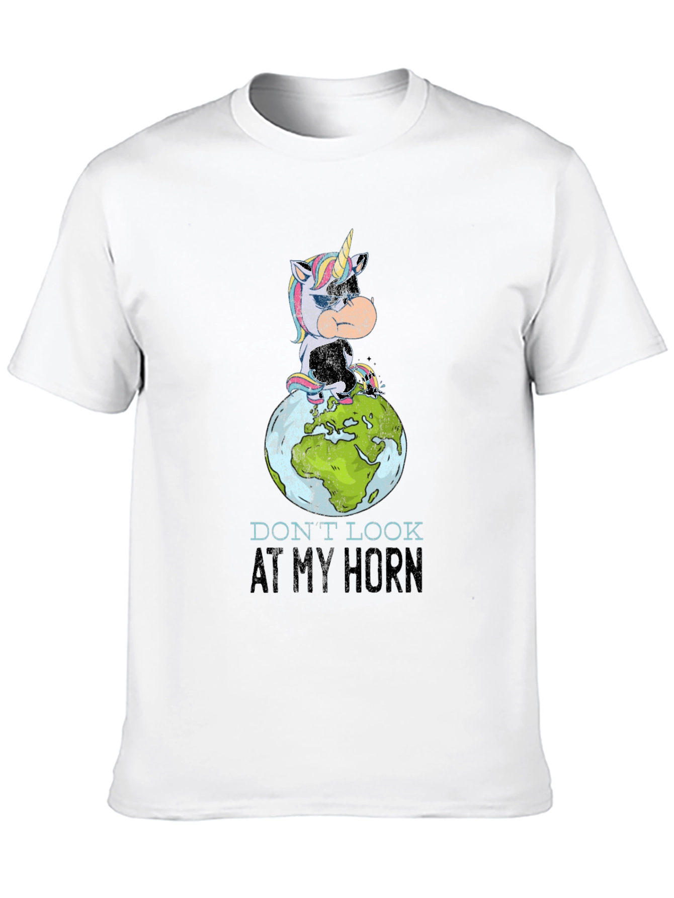 Unicorn Globe Graphic T-Shirt