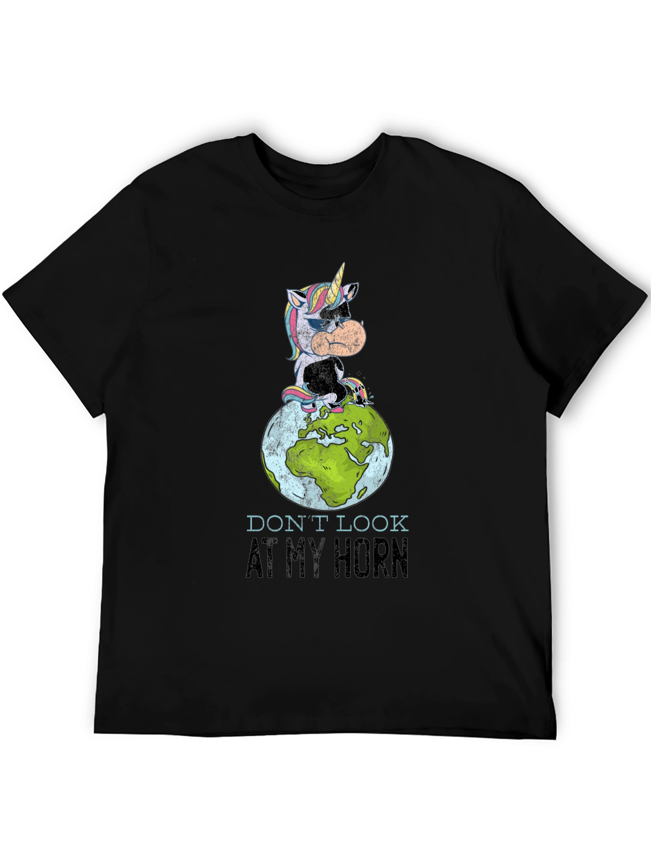 Unicorn Globe Graphic T-Shirt