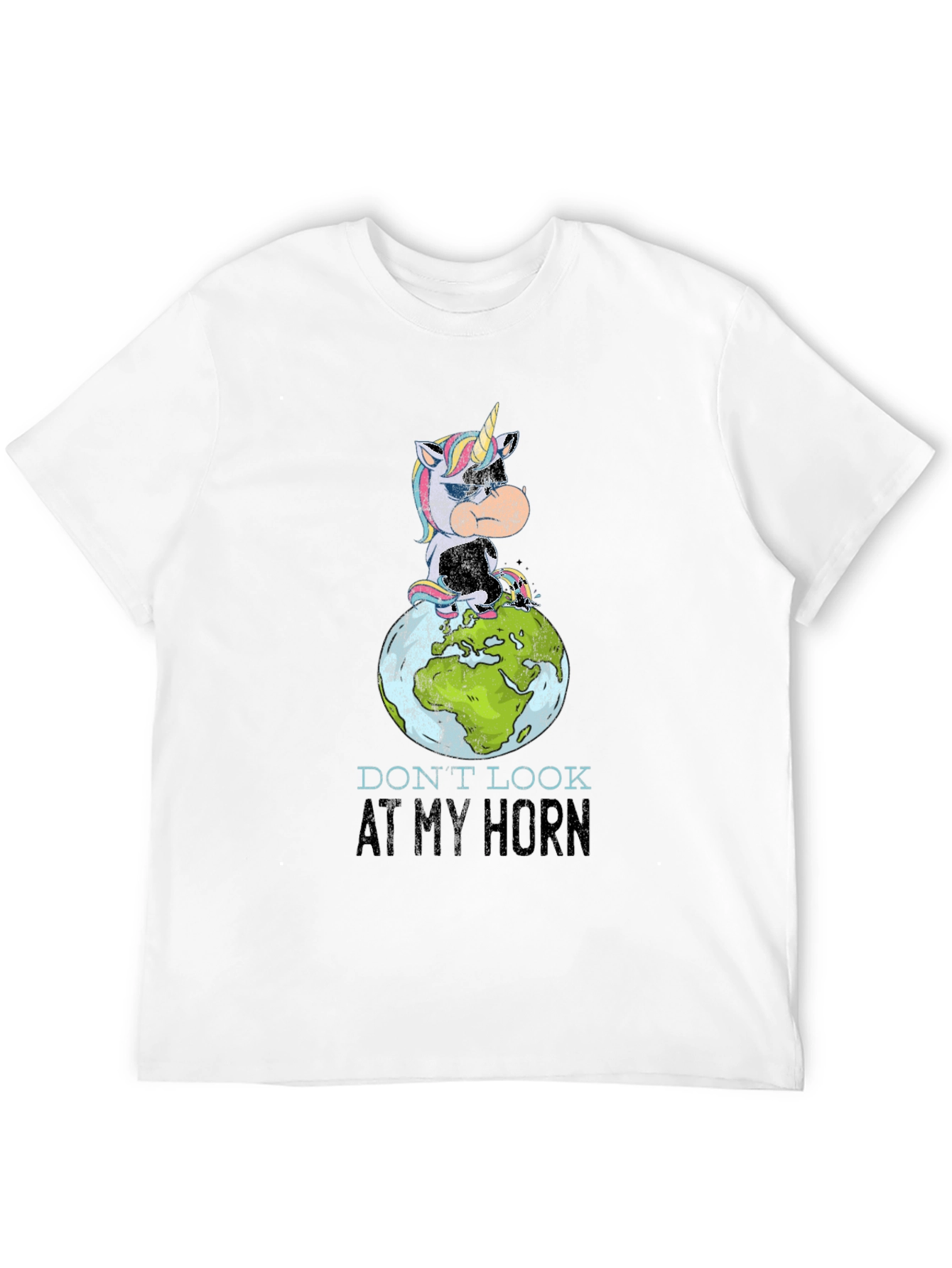 Unicorn Globe Graphic T-Shirt