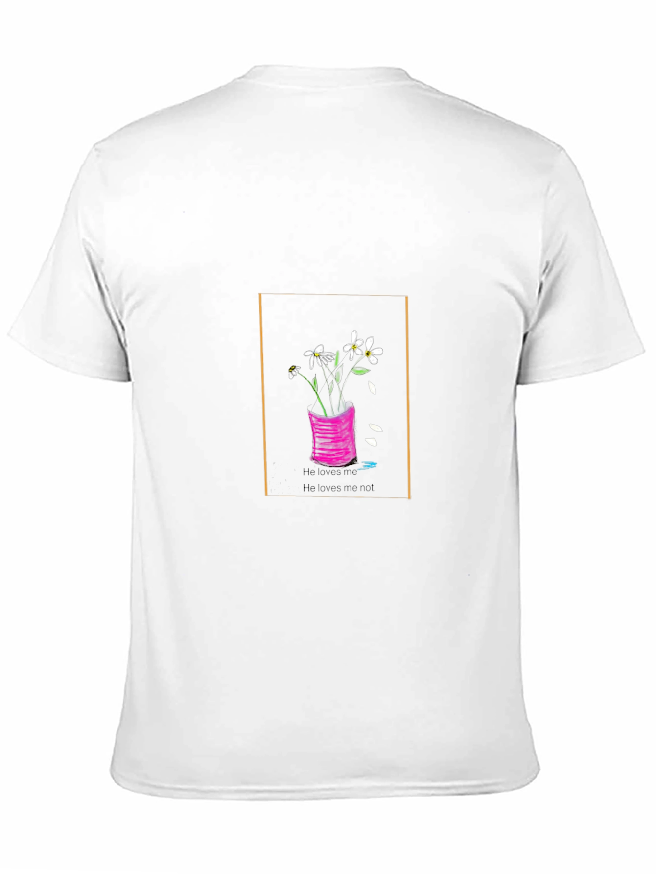 Floral Vase Graphic Black T-Shirt