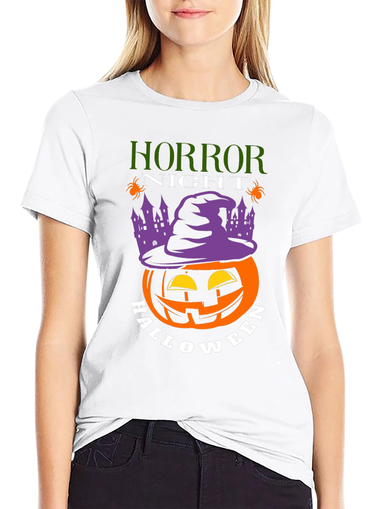 Horror Night Halloween Pumpkin T-Shirt