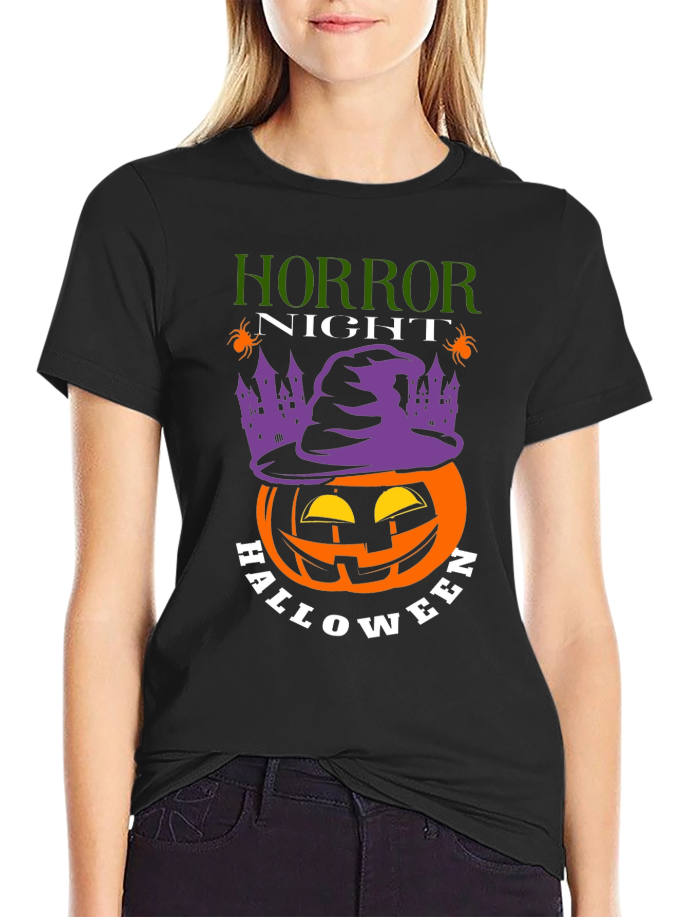 Horror Night Halloween Pumpkin T-Shirt