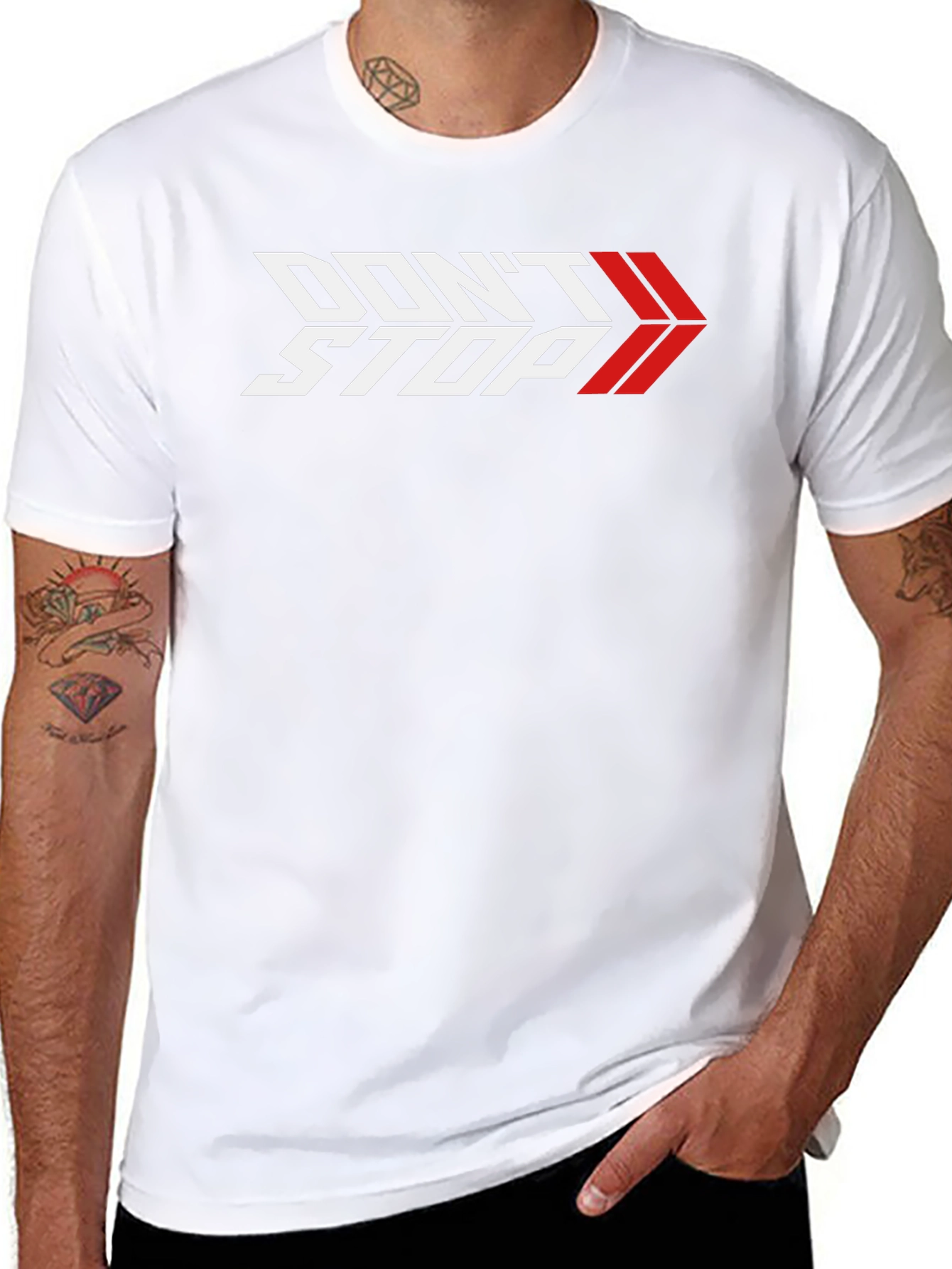 Dont Stop Graphic T-Shirt - Black